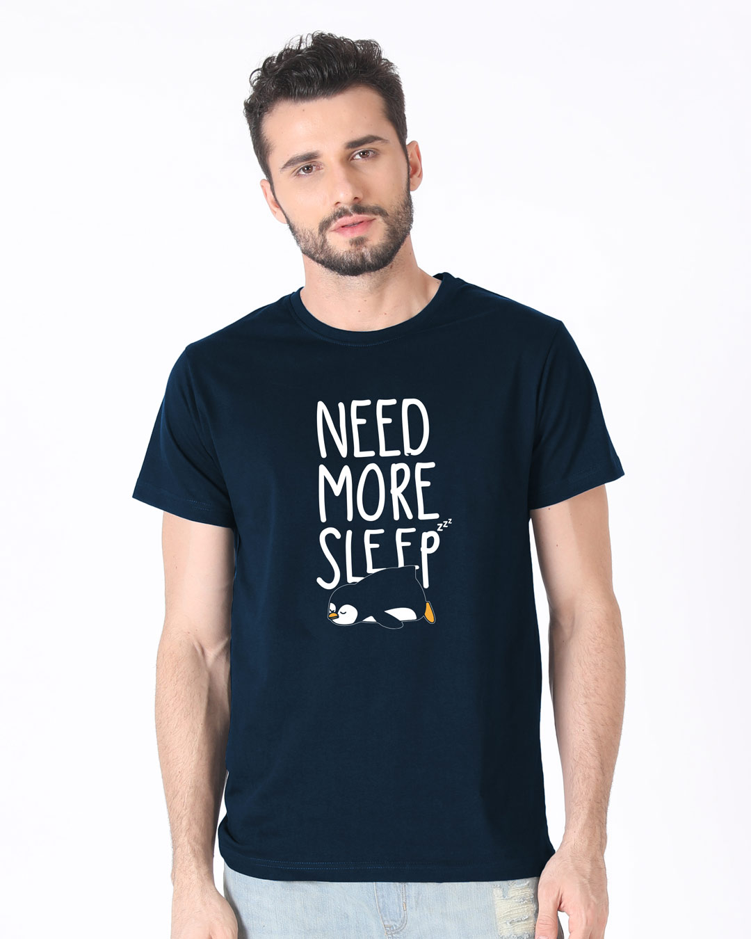 Shop More Sleep Half Sleeve T-Shirt-Back