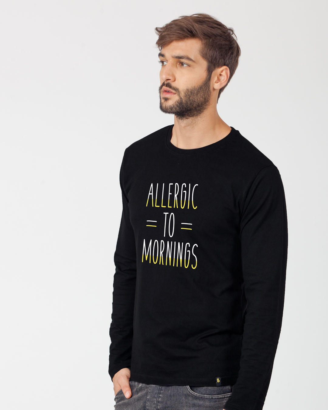 Shop Morning Allergies Full Sleeve T-Shirt-Back
