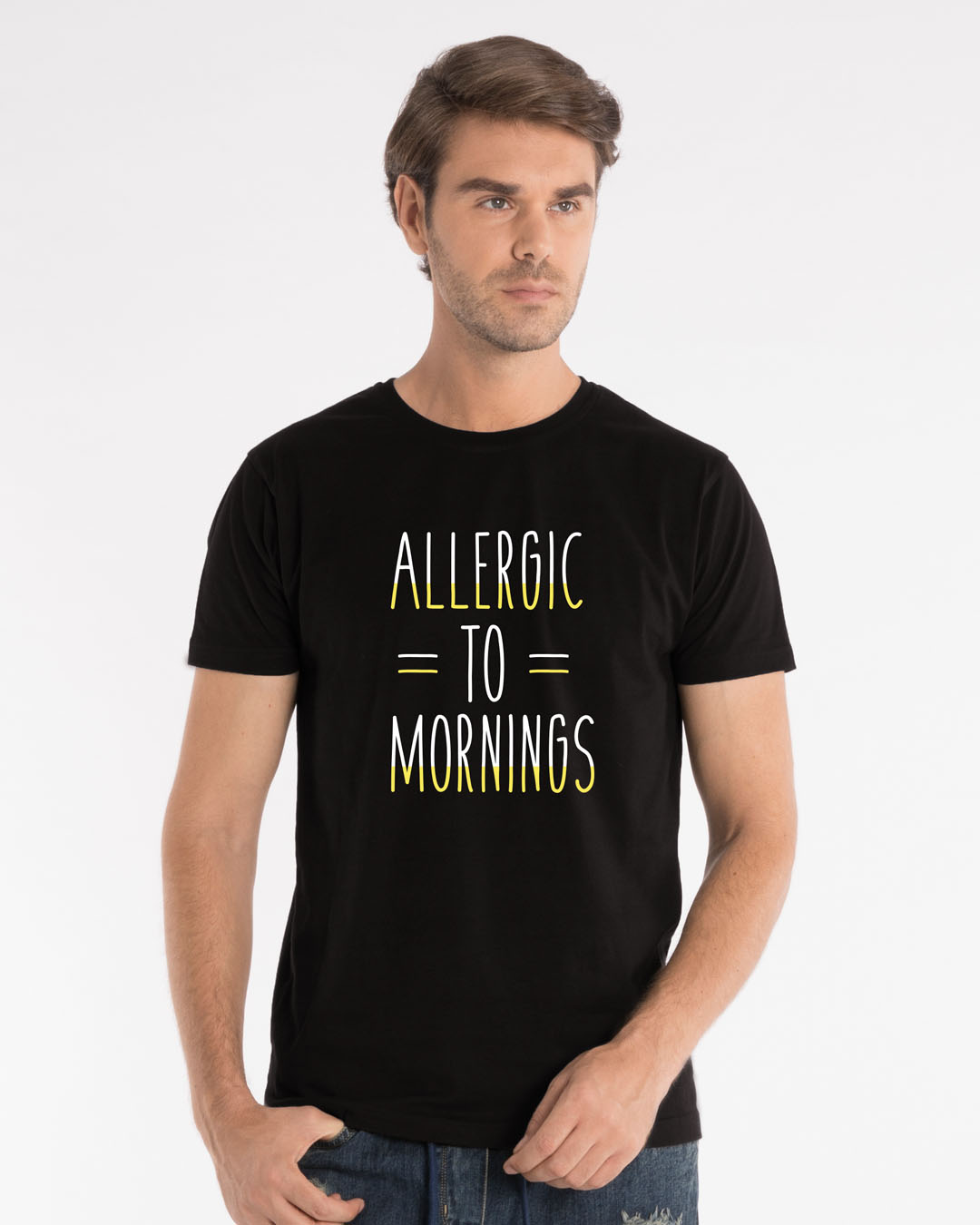 Shop Morning Allergies Half Sleeve T-Shirt-Back
