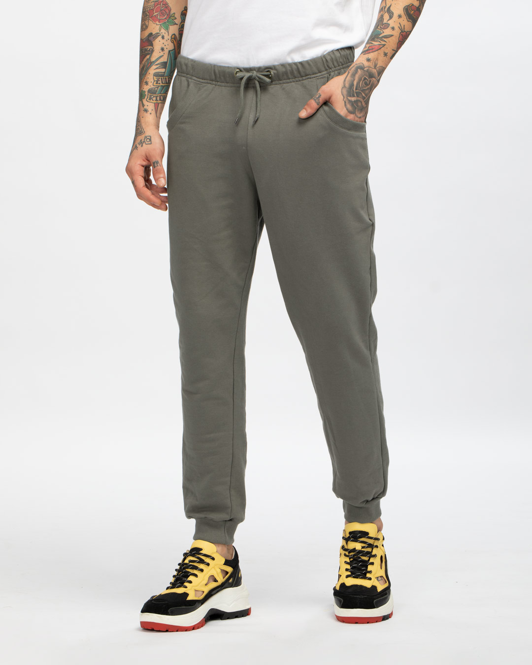 Buy Moss Green Casual Jogger Pants Online at Bewakoof