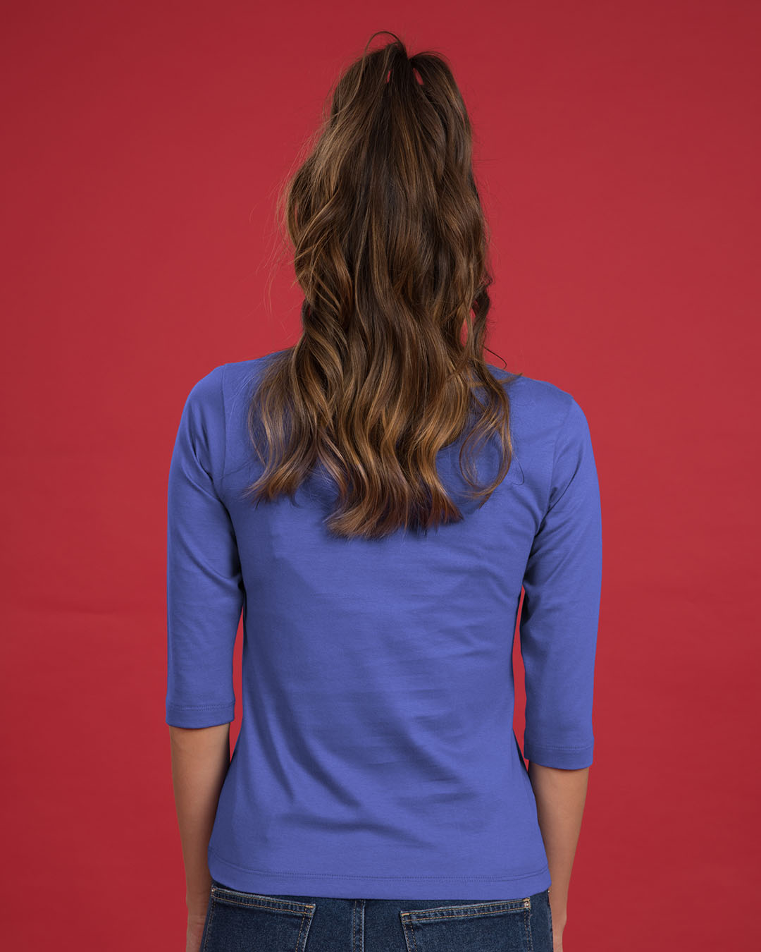 Shop Mountain Calling Round Neck 3/4th Sleeve T-Shirt-Back