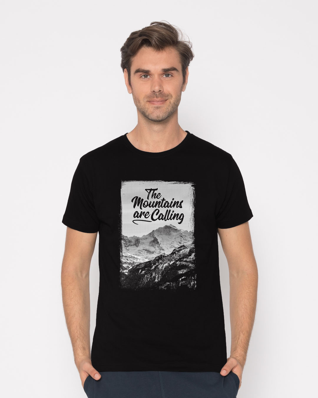 Shop Mountain Travels Half Sleeve T-Shirt-Back