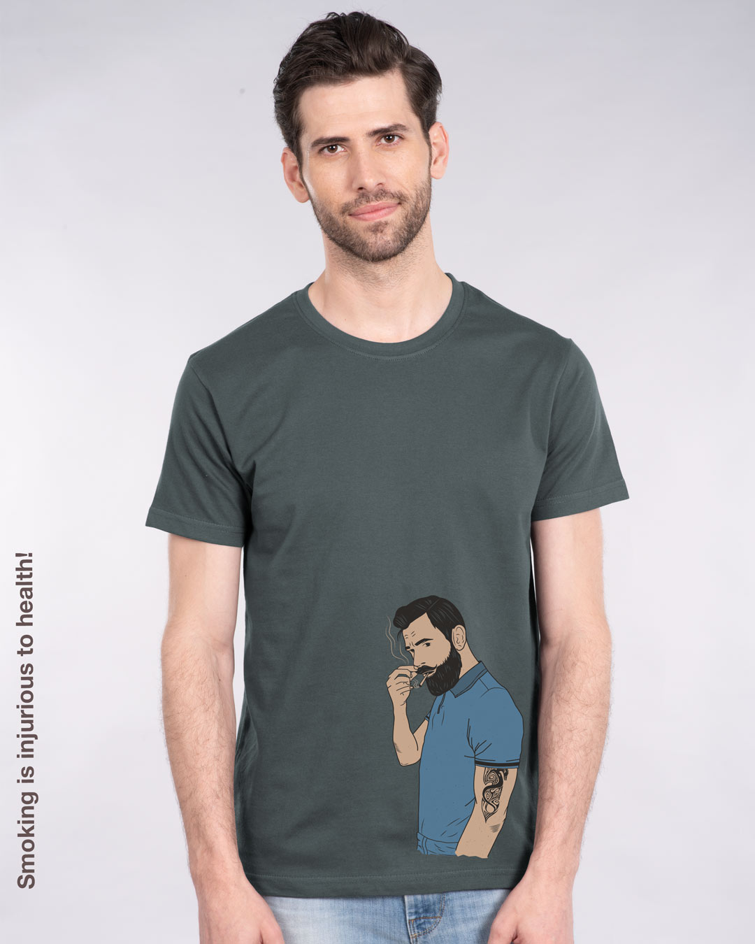 Shop Mr. Beard Man Half Sleeve T-Shirt-Back