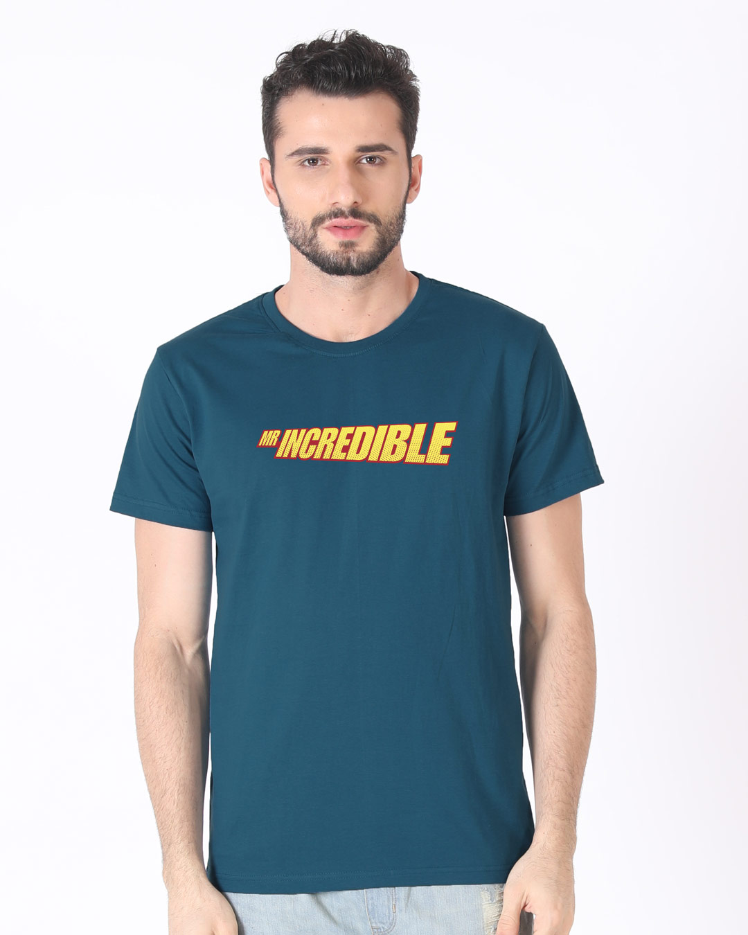 Shop Mr Incredible Typo Half Sleeve T-Shirt (DL)-Back