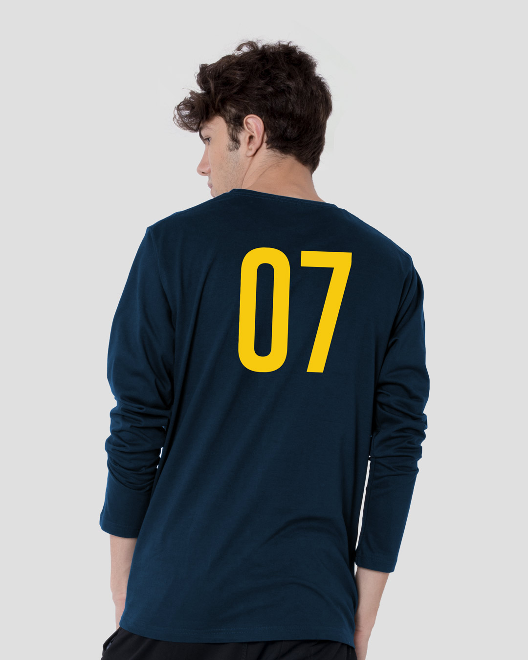 MSD 07 Special Navy Blue Back Printed Jersey T Shirt for Men and Women - Navy Blue / M