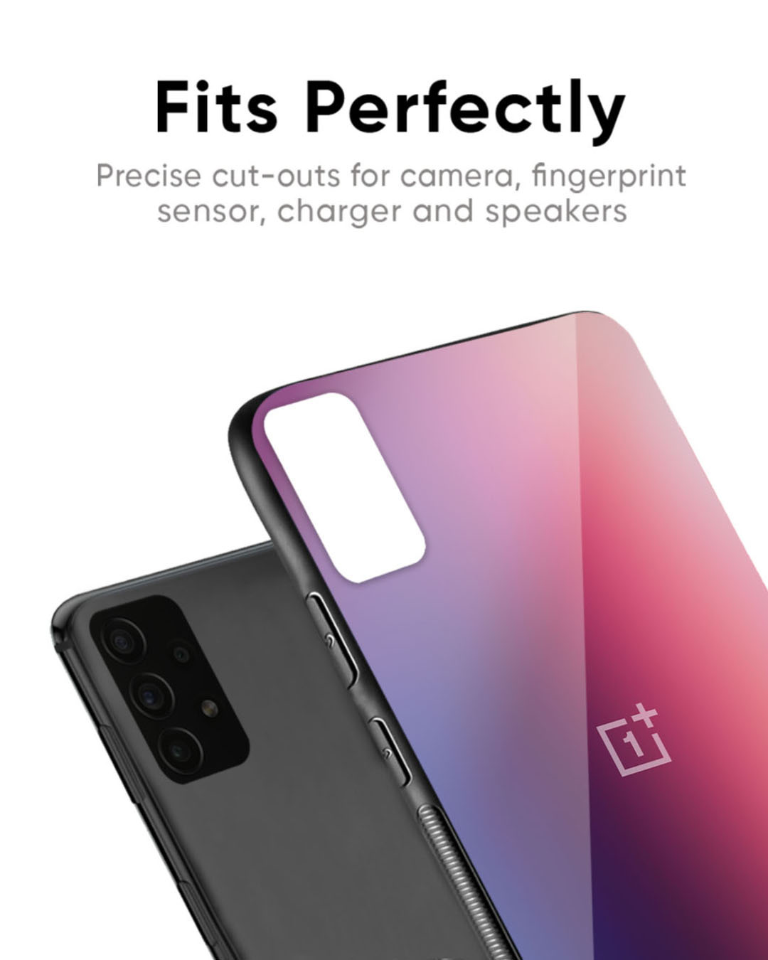 Shop Multi Shaded Gradient Premium Glass Case for OnePlus 7 (Shock Proof, Scratch Resistant)-Back