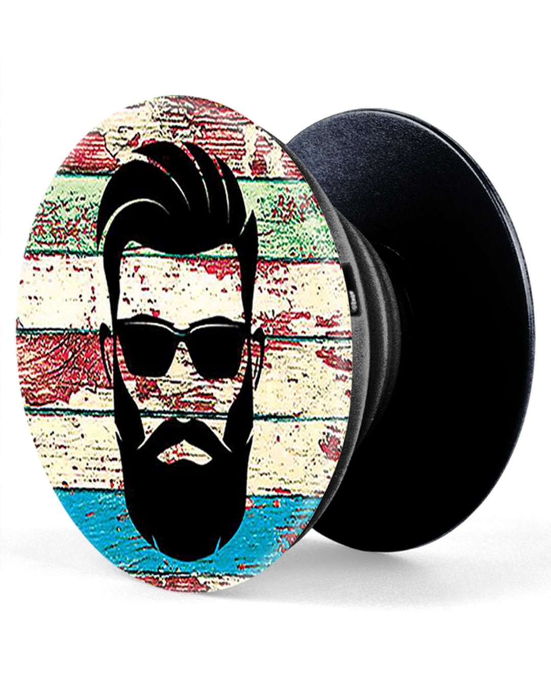 Invisible Man Popsocket Buy Multicolor Beard Man with Glasses Plastic Popsocket Online in India ...
