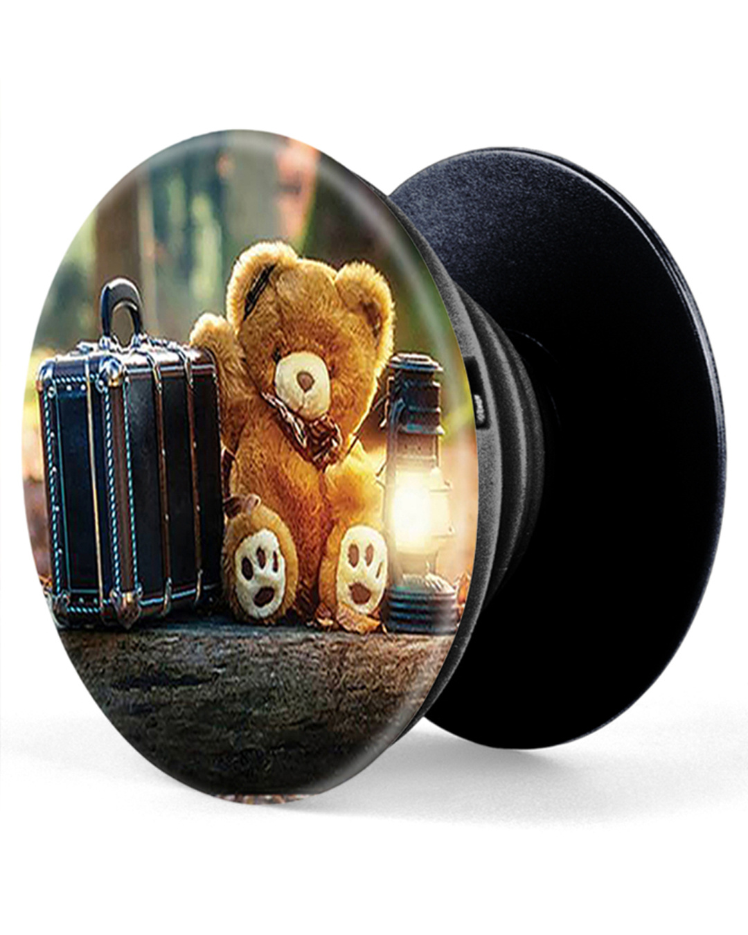Buy Multicolor Brown Bear with Lamp Plastic Popsocket Online in India ...