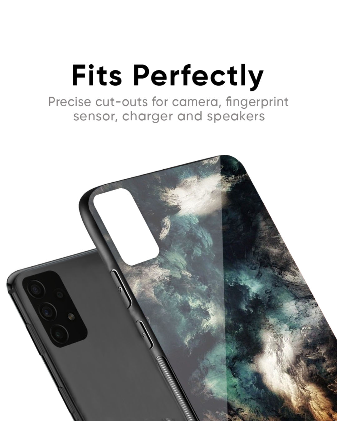 Shop Multicolor Cloudy Smoke Premium Glass Case for Google Pixel 6a (Shock Proof, Scratch Resistant)-Back