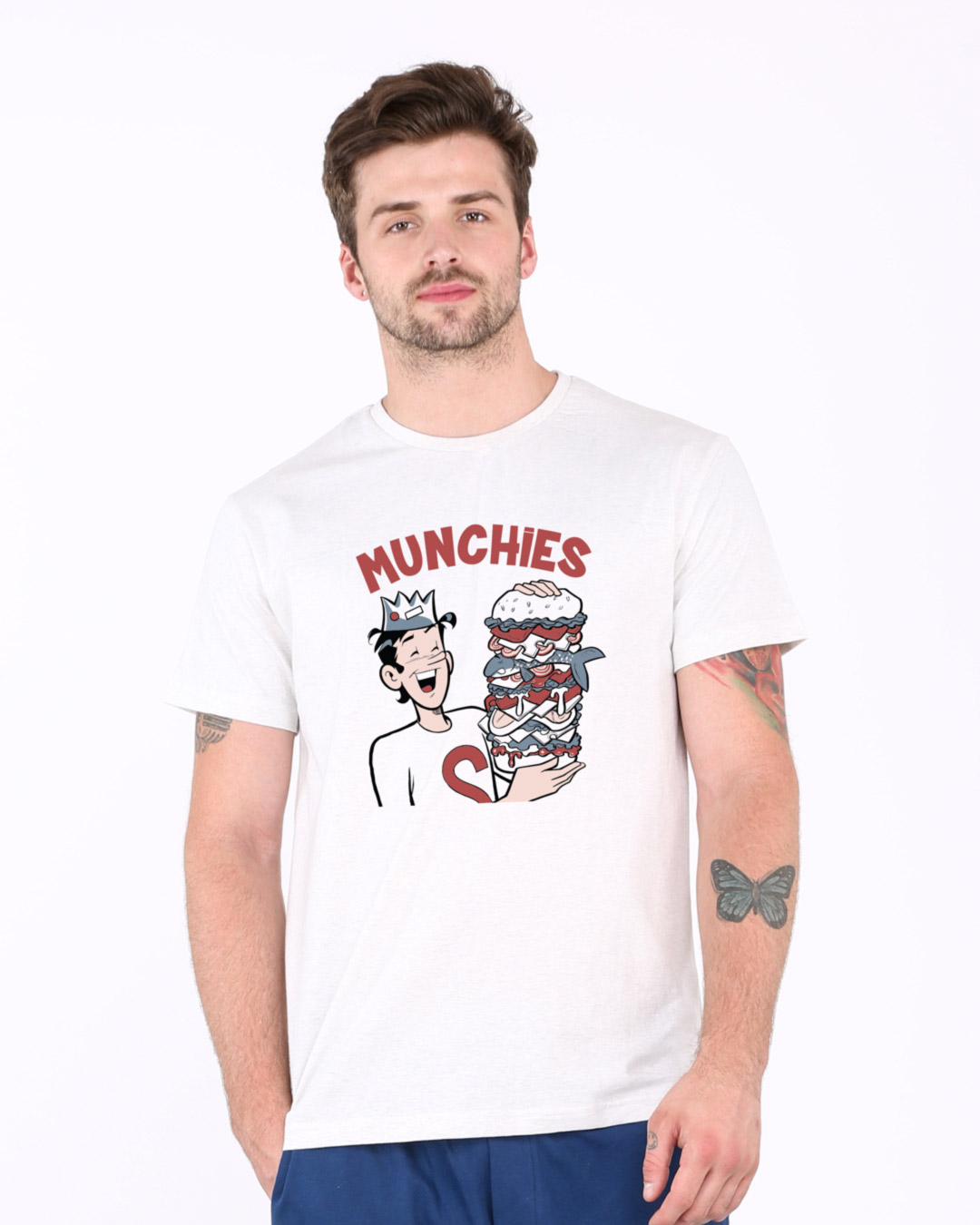 Shop Munchies Half Sleeve T-Shirt (ARL)-Back