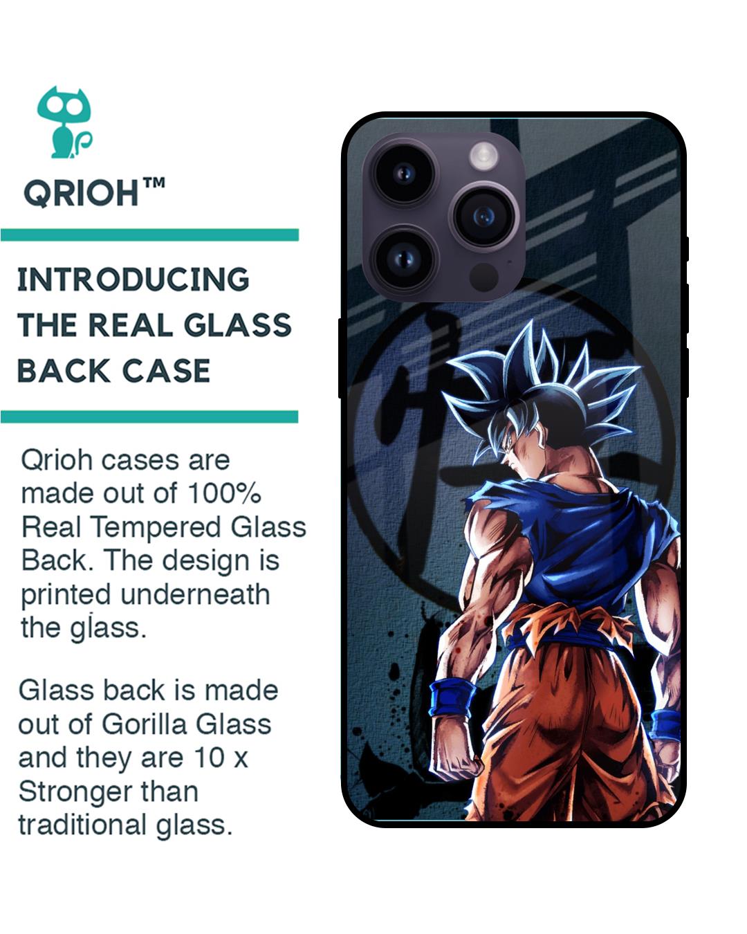 Shop Mundo Goku Premium Glass Case for Apple iPhone 14 Pro Max (Shock Proof,Scratch Resistant)-Back