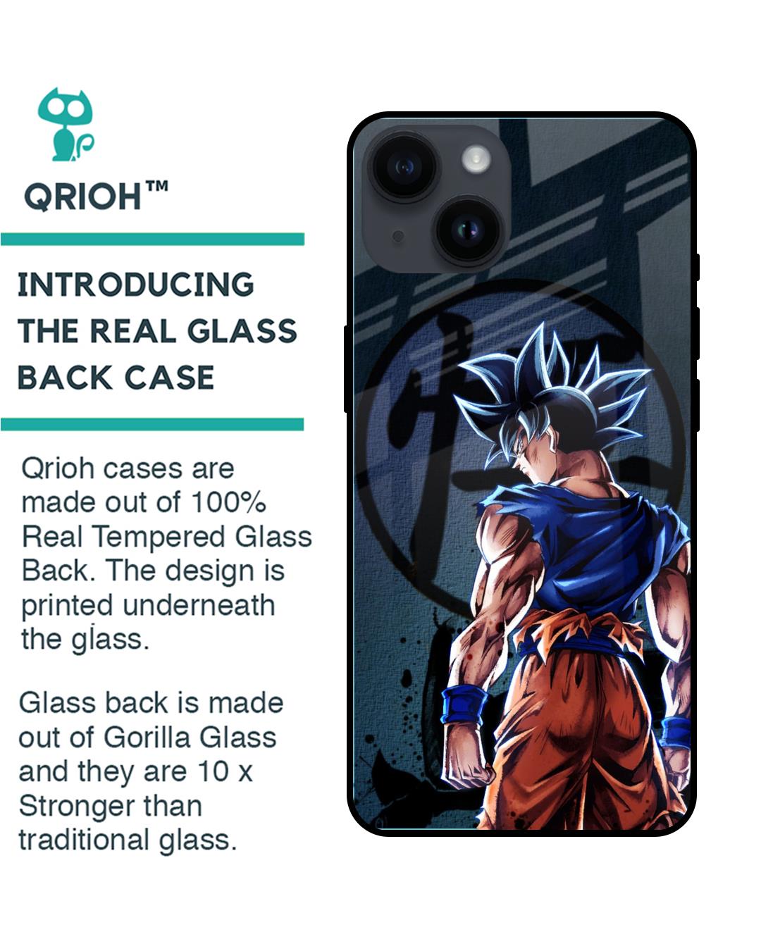 Shop Mundo Goku Premium Glass Case for Apple iPhone 14 (Shock Proof,Scratch Resistant)-Back
