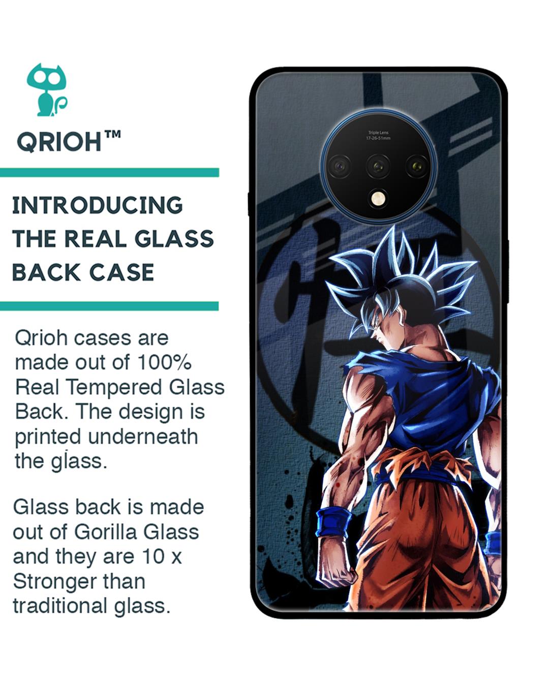 Shop Mundo Goku Premium Glass Case for OnePlus 7T (Shock Proof,Scratch Resistant)-Back