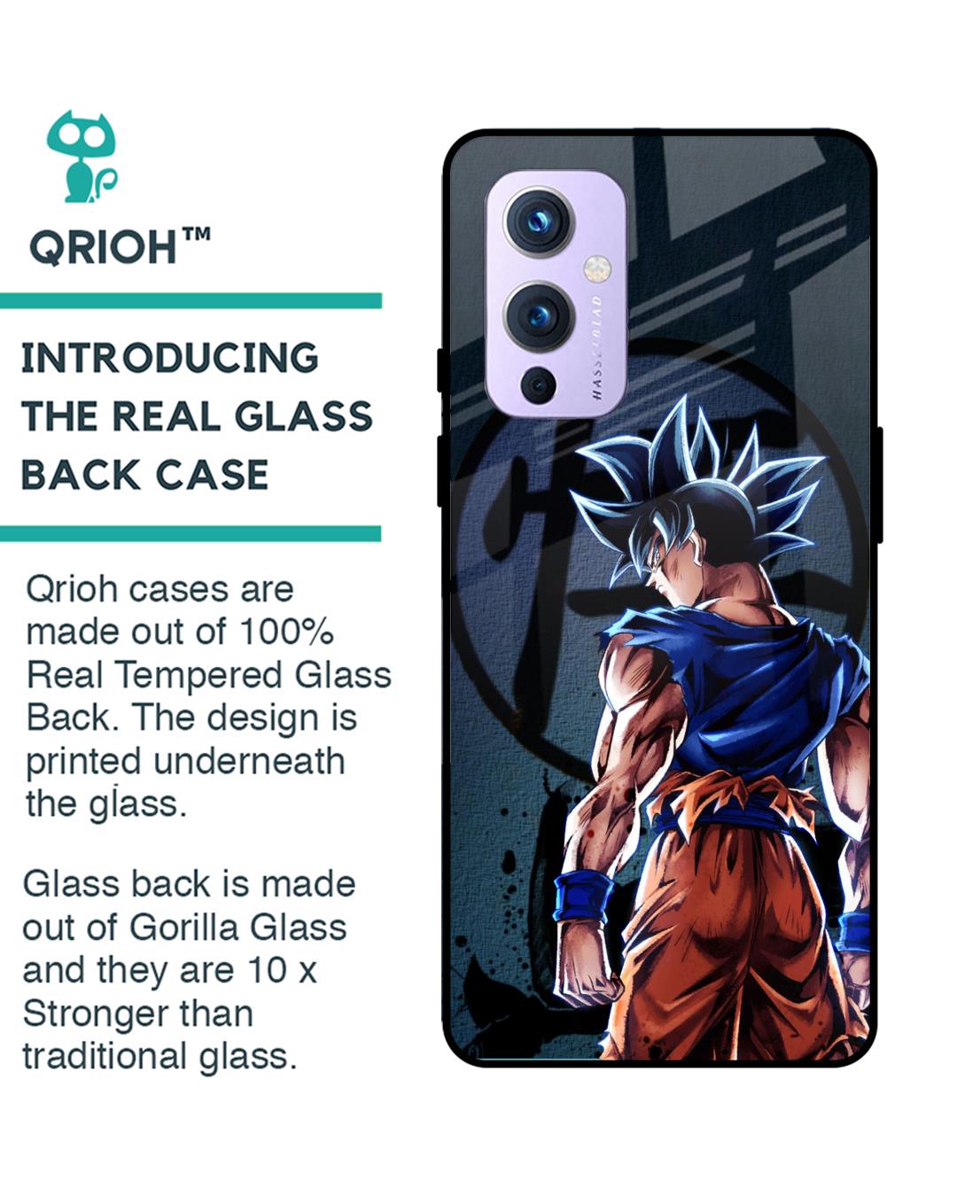 Shop Mundo Goku Premium Glass Case for OnePlus 9 (Shock Proof,Scratch Resistant)-Back