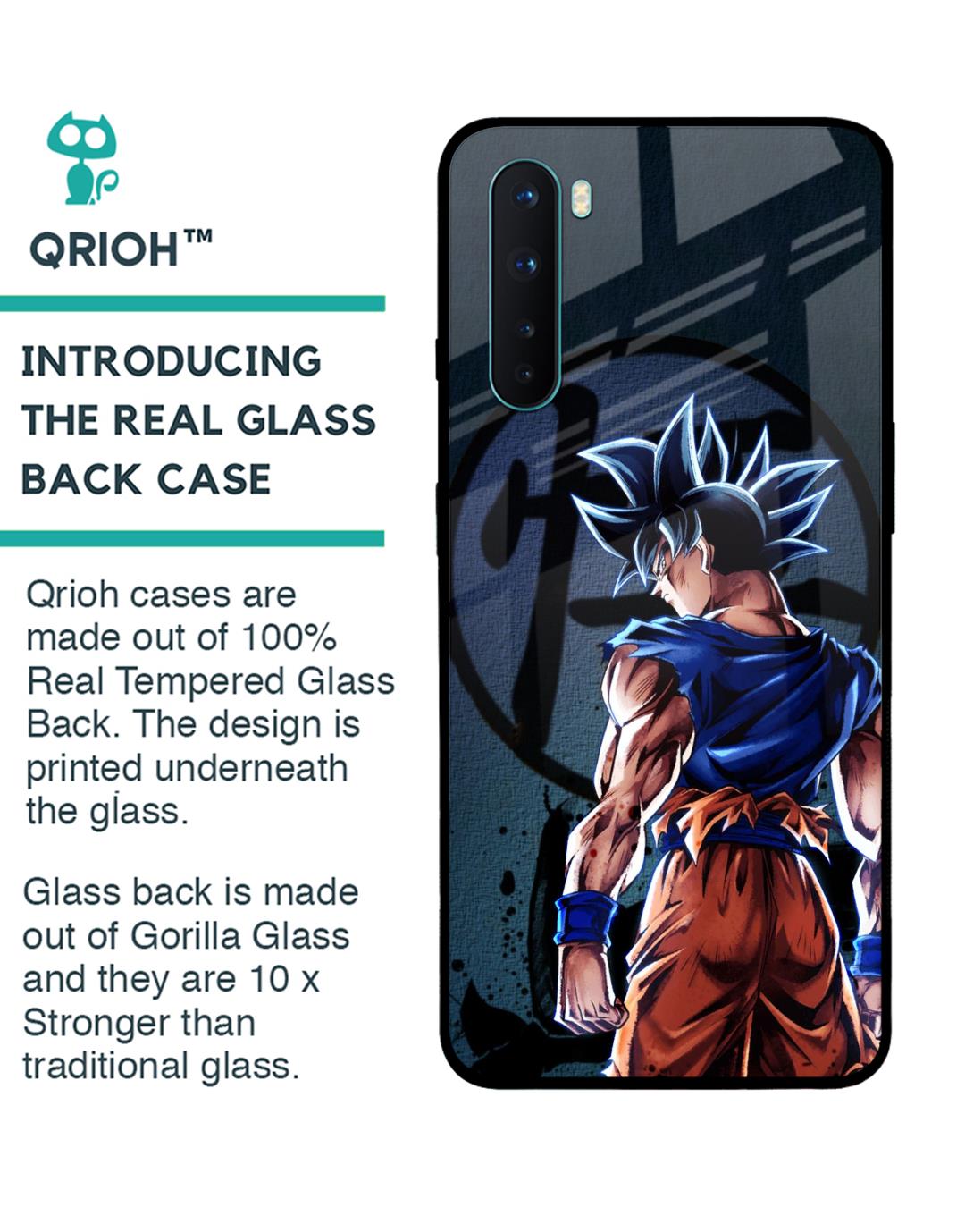 Shop Mundo Goku Premium Glass Case for OnePlus Nord (Shock Proof,Scratch Resistant)-Back