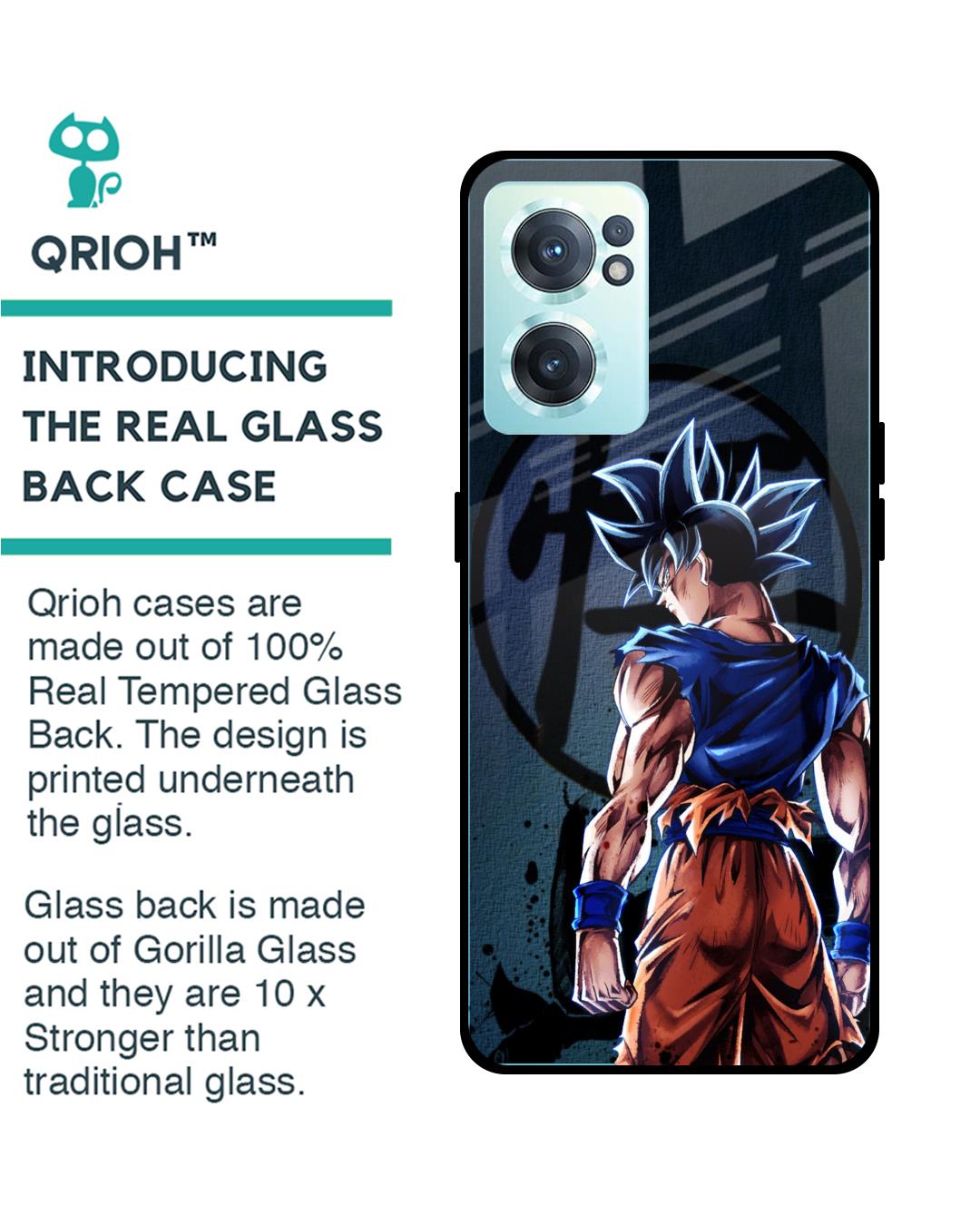 Shop Mundo Goku Premium Glass Case for OnePlus Nord CE 2 5G (Shock Proof,Scratch Resistant)-Back