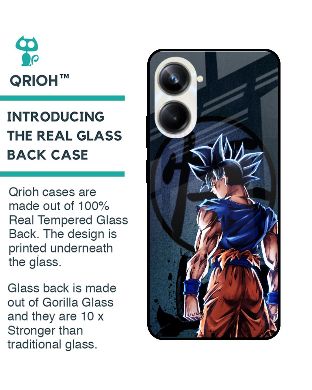 Shop Mundo Goku Premium Glass Case for Realme 10 Pro 5G(Shock Proof, Scratch Resistant)-Back