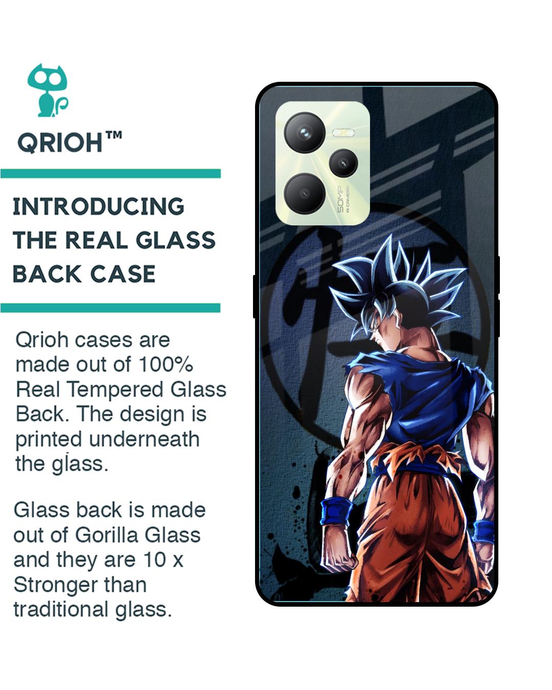 Shop Mundo Goku Premium Glass Case for Realme C35(Shock Proof, Scratch Resistant)-Back