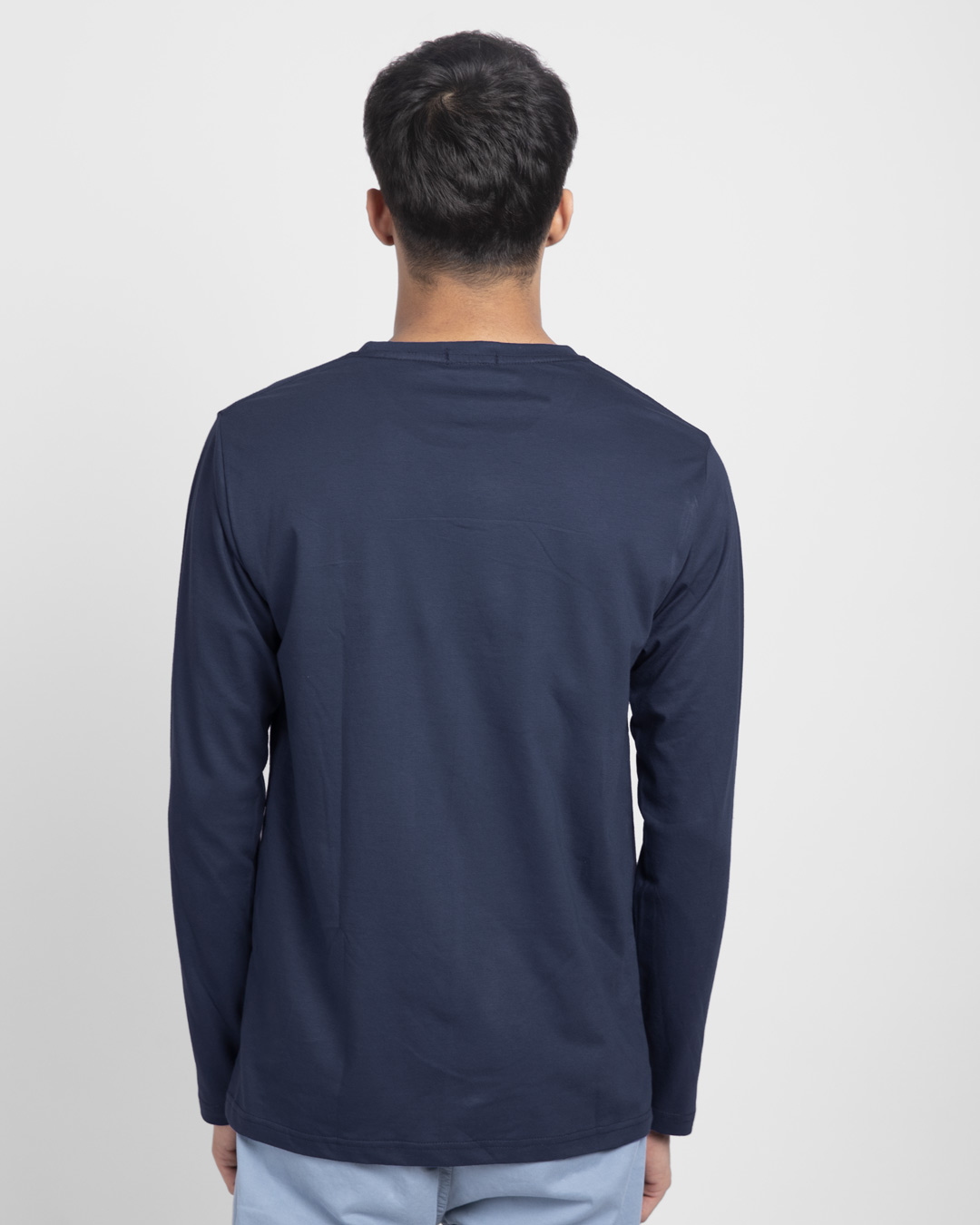 Shop Music Gradient Logo Full Sleeve T-Shirt-Back