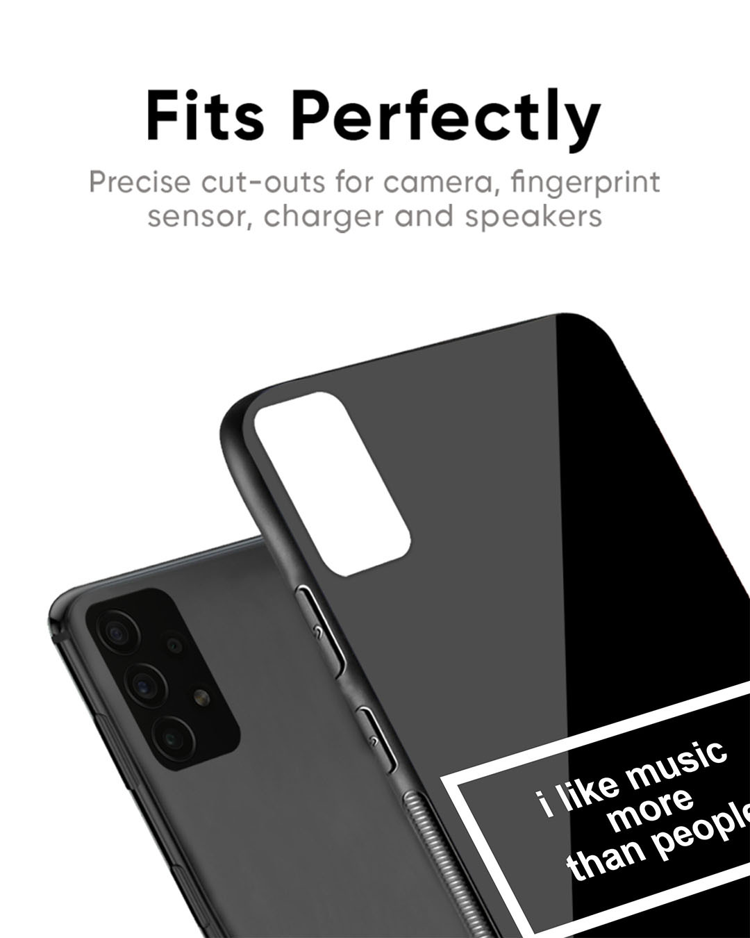 Shop Music Lover Premium Glass Case for OnePlus 8T (Shock Proof, Scratch Resistant)-Back