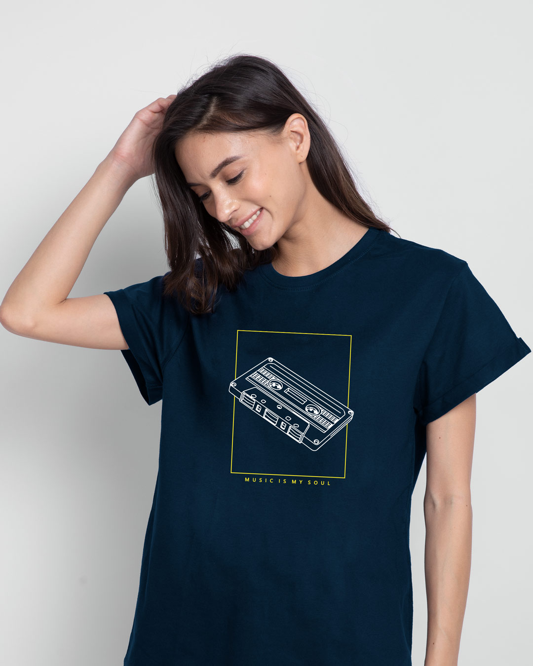 Shop Music Soul Boyfriend T-Shirt-Back