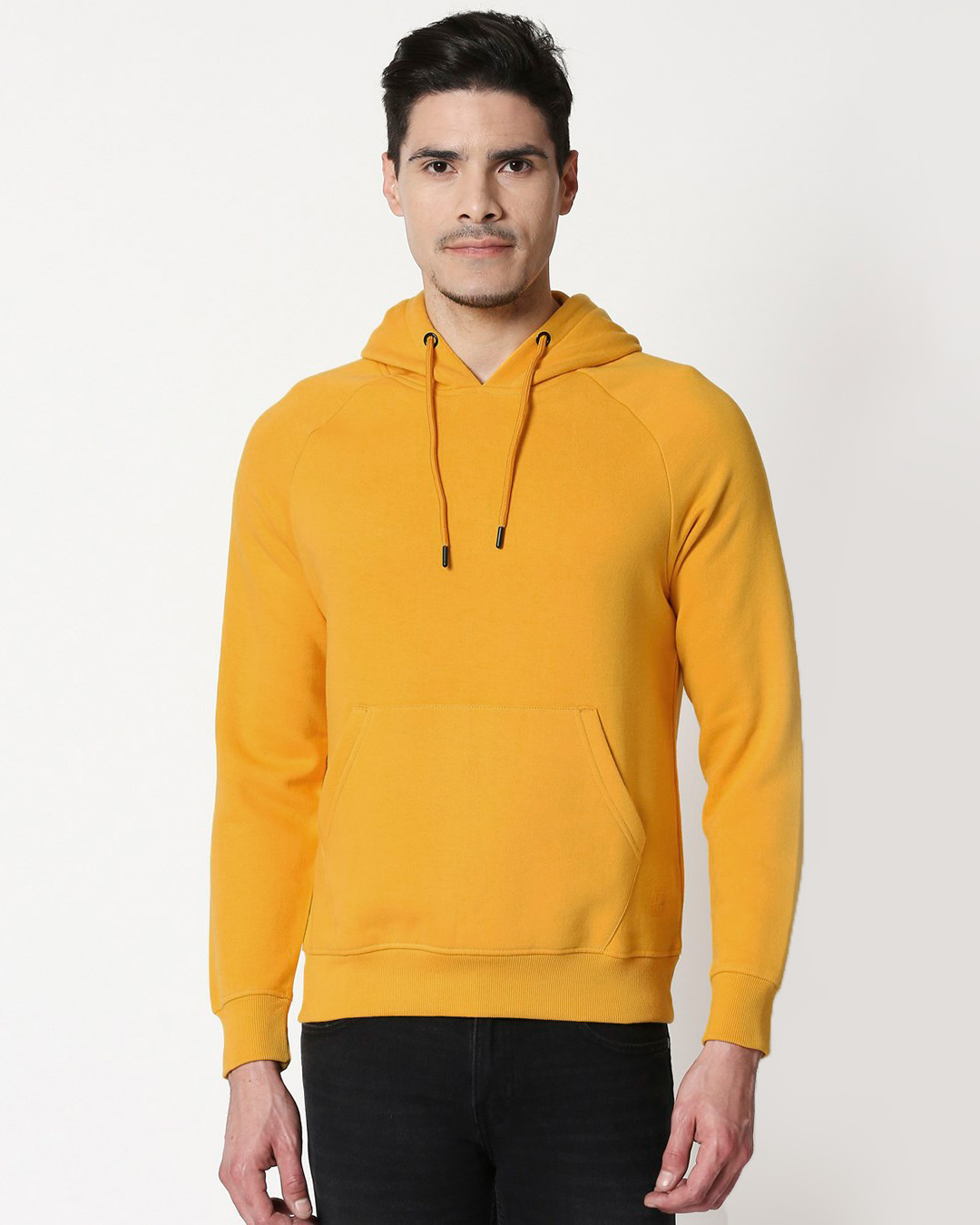 mustard hoodie men's