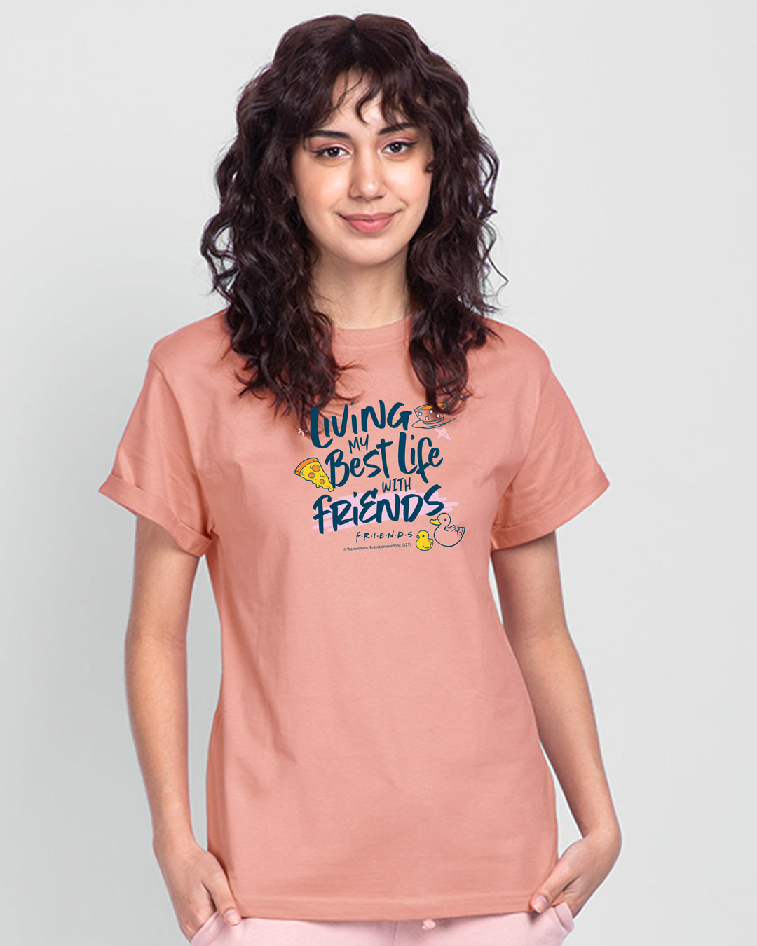 Shop My Best Life Boyfriend T-Shirt Misty Pink (FRL)-Back