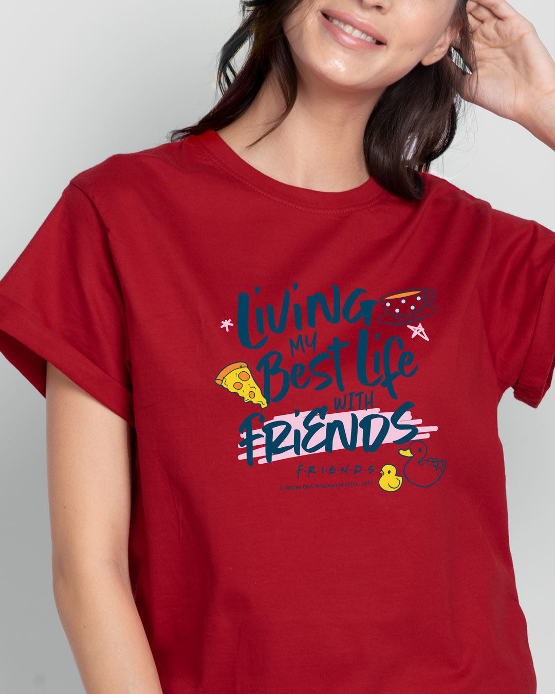 My Best Life Boyfriend TShirts Bold Red (FRL)