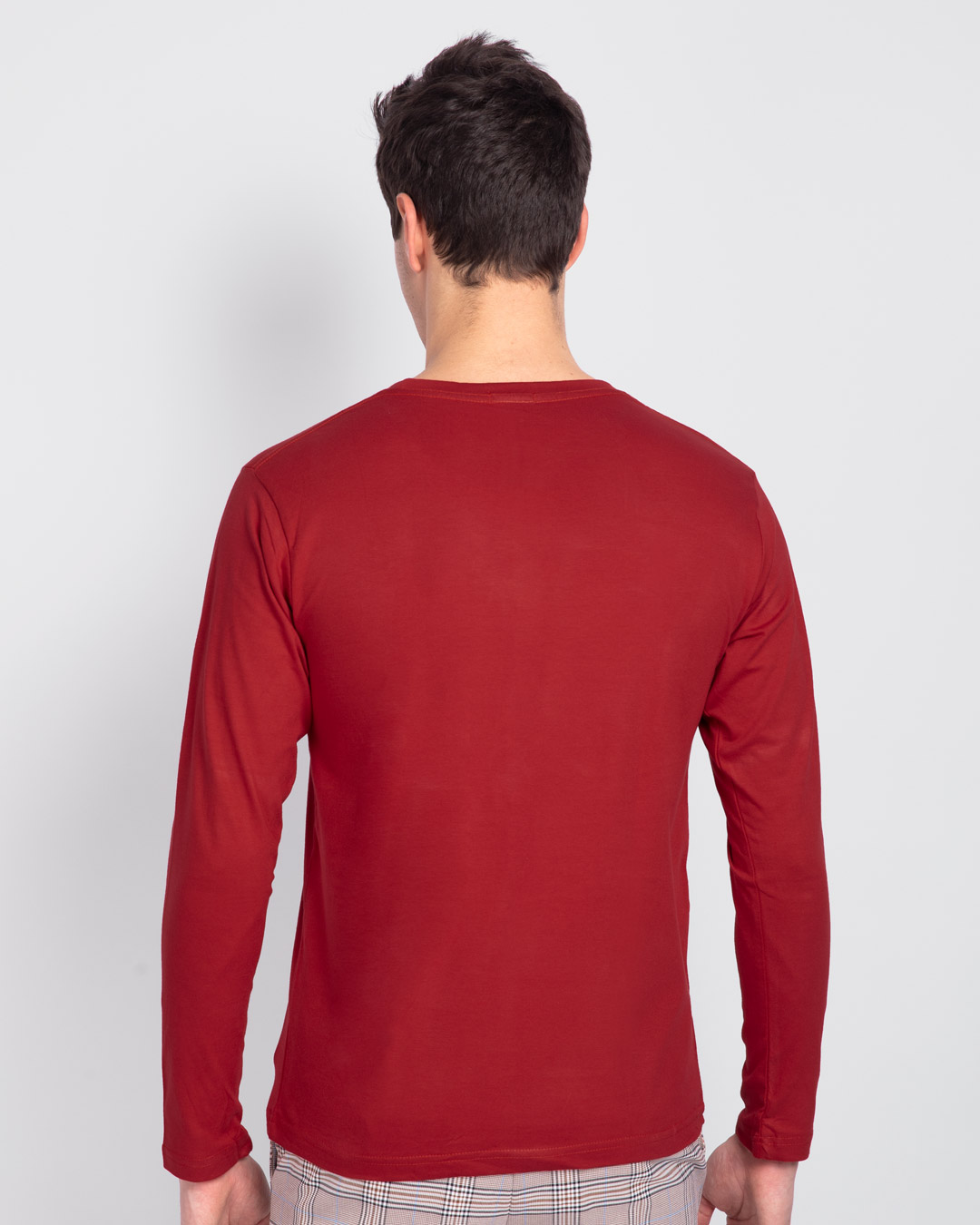 Shop My Mother Had Me Tested Full Sleeve T-Shirt Bold Red-Back