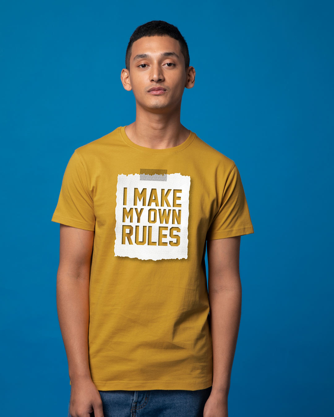 Shop My Own Rules Half Sleeve T-Shirt-Back
