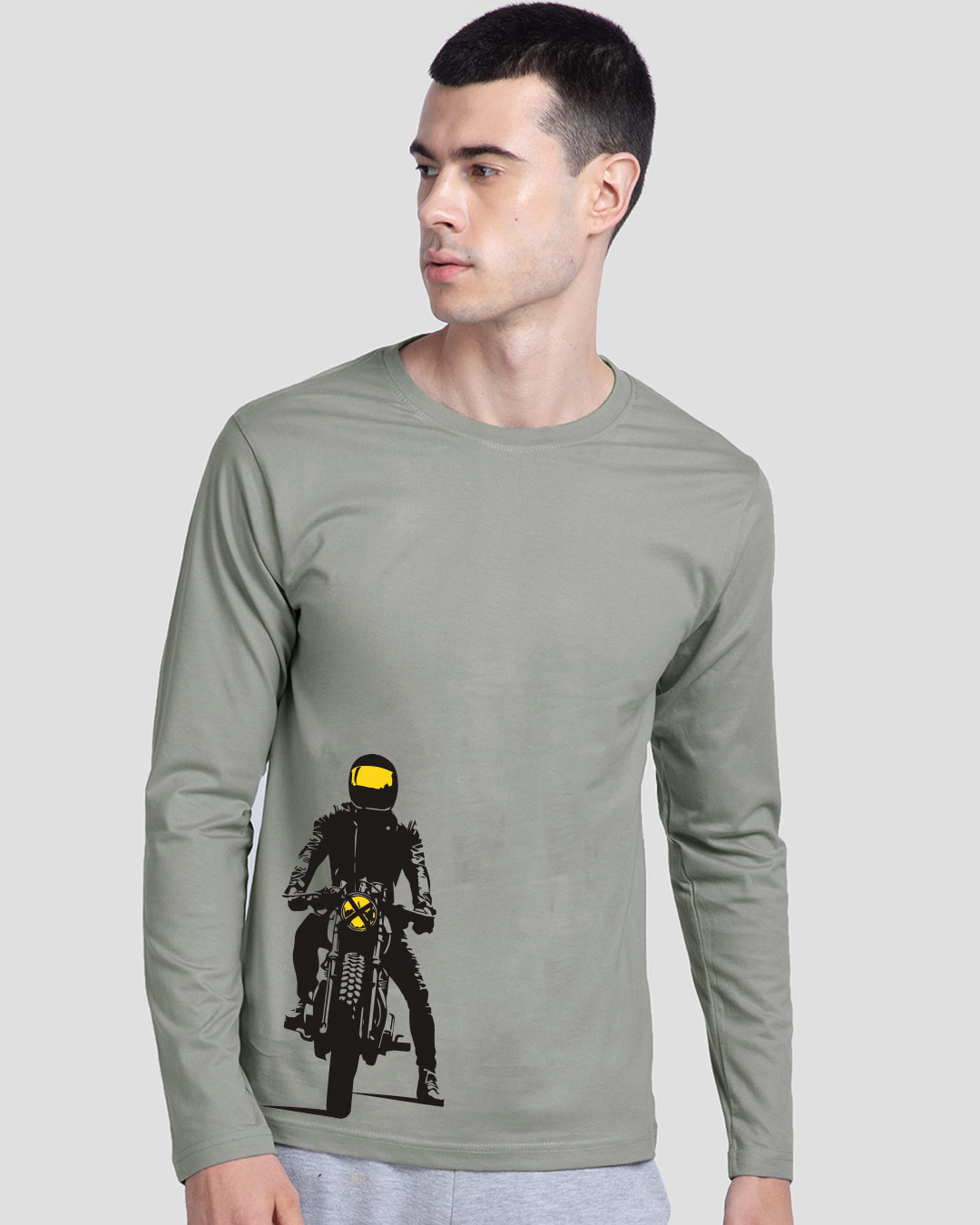 Shop My Ride Full Sleeve T-Shirt Meteor Grey-Back