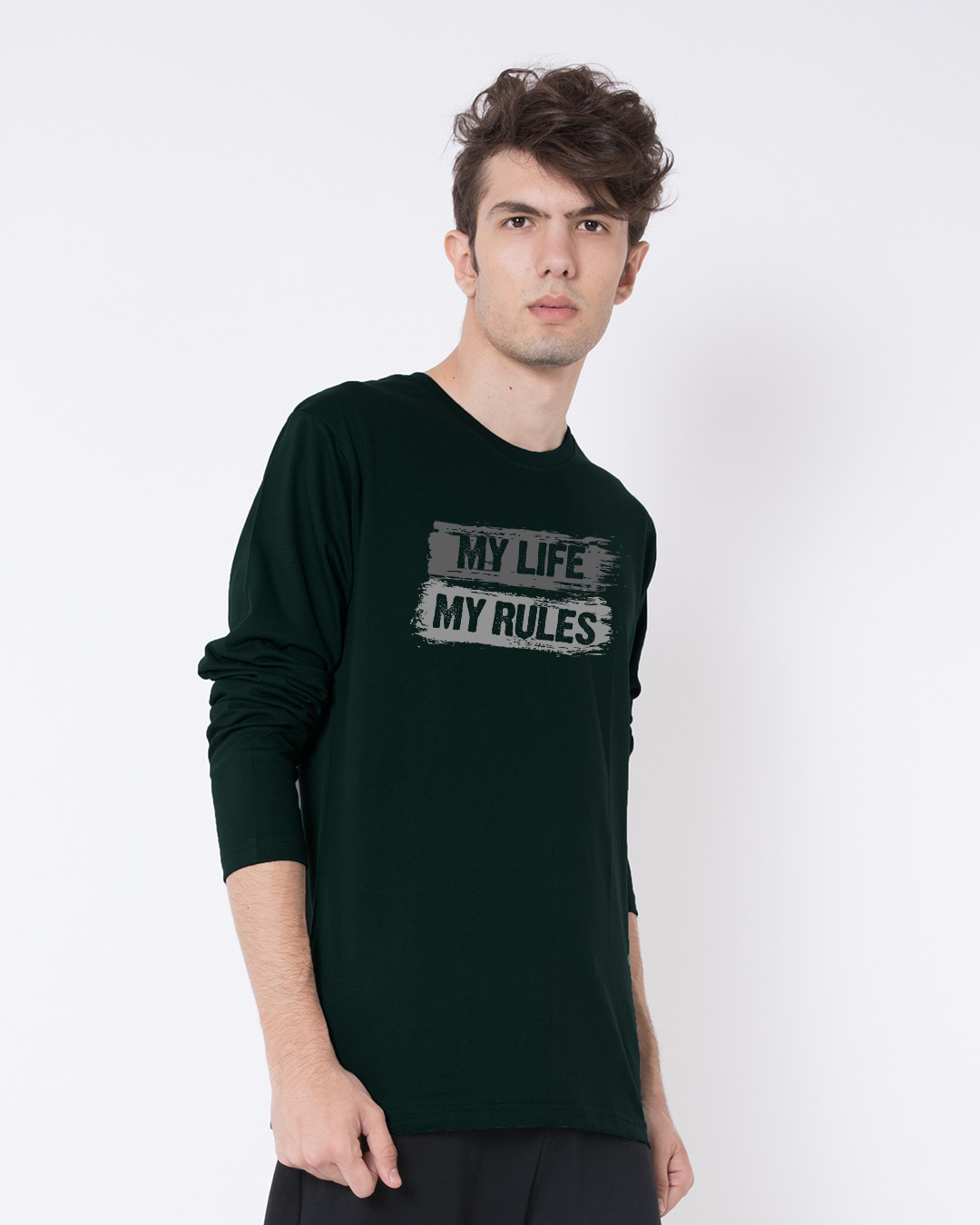 Shop My Rules Full Sleeve T-Shirt-Back