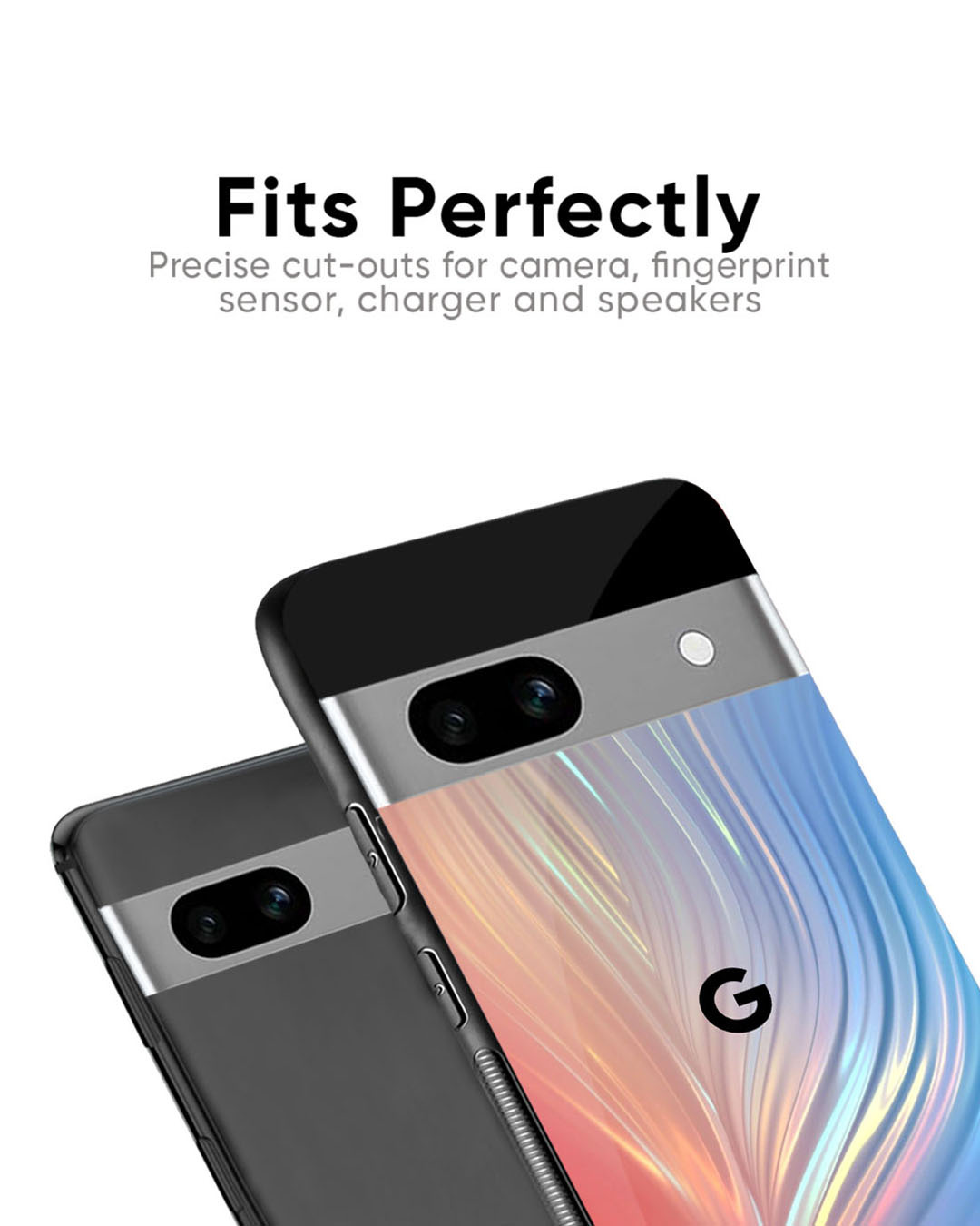 Shop Mystic Aurora Premium Glass Case for Google Pixel 7A(Shock Proof, Scratch Resistant)-Back