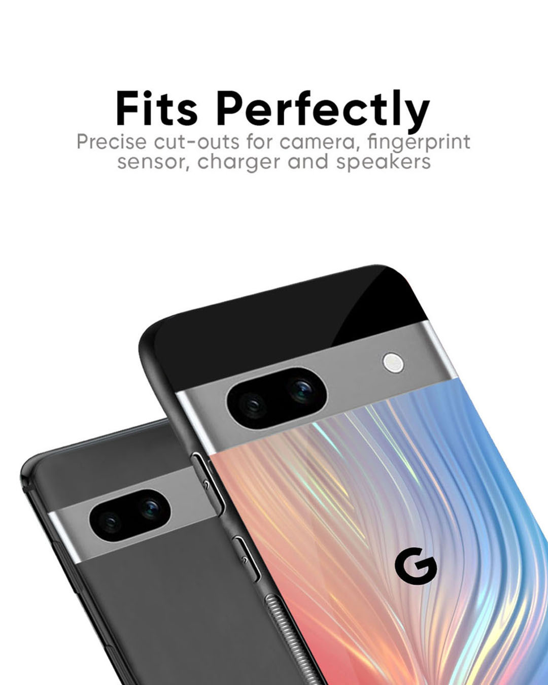 Shop Mystic Aurora Premium Glass Case for Google Pixel 8a (Shock Proof, Scratch Resistant)-Back