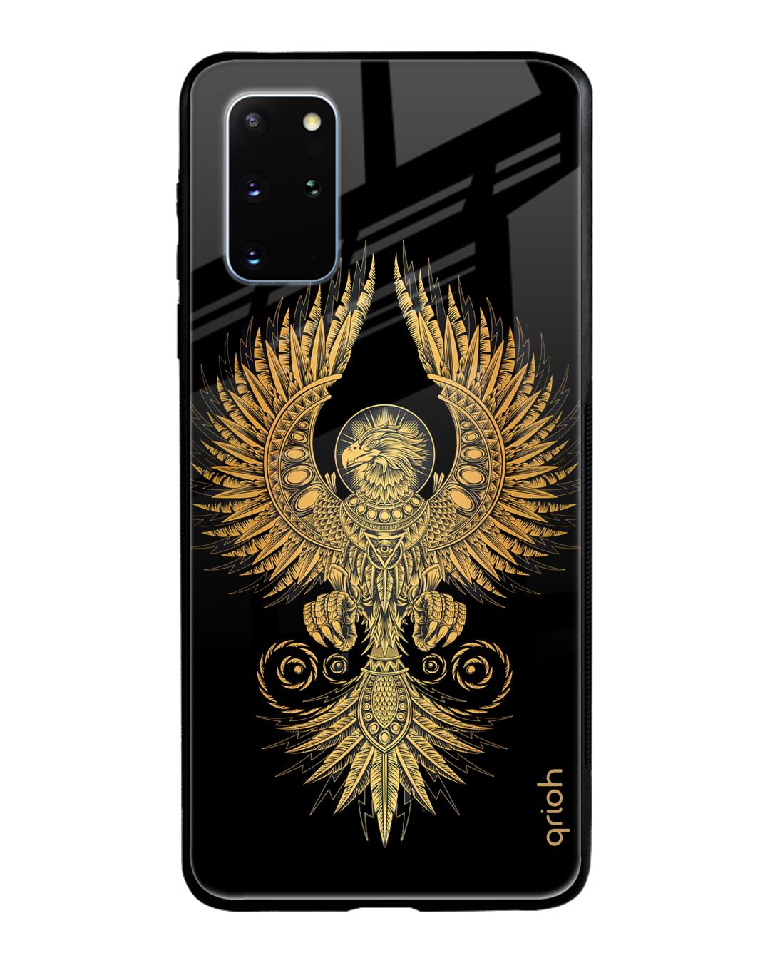 Shop Mythical Phoenix Art Printed Premium Glass Cover For Samsung Galaxy S20 Plus(Impact Resistant-Back