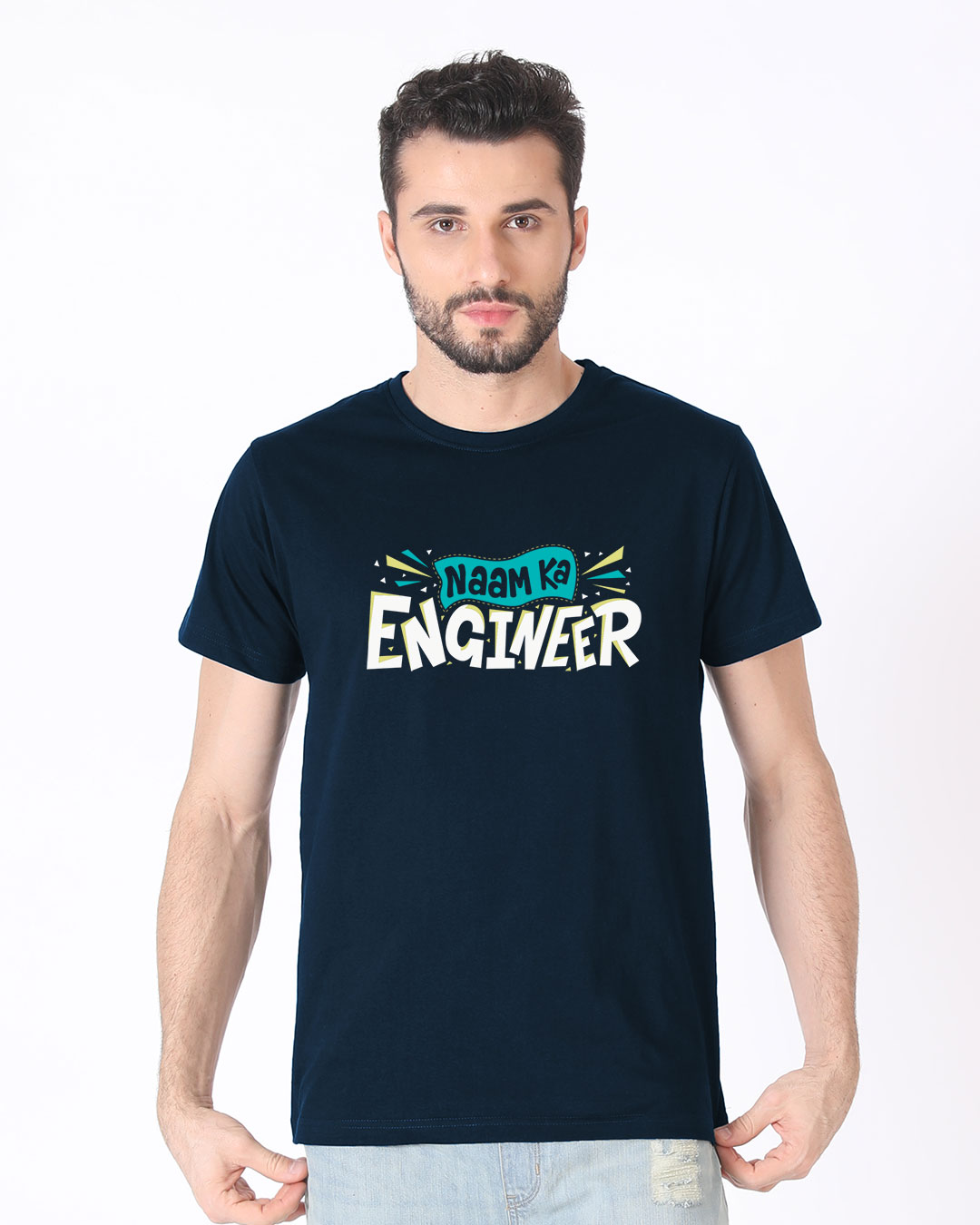 Shop Naam Ka Engineer Half Sleeve T-Shirt-Back