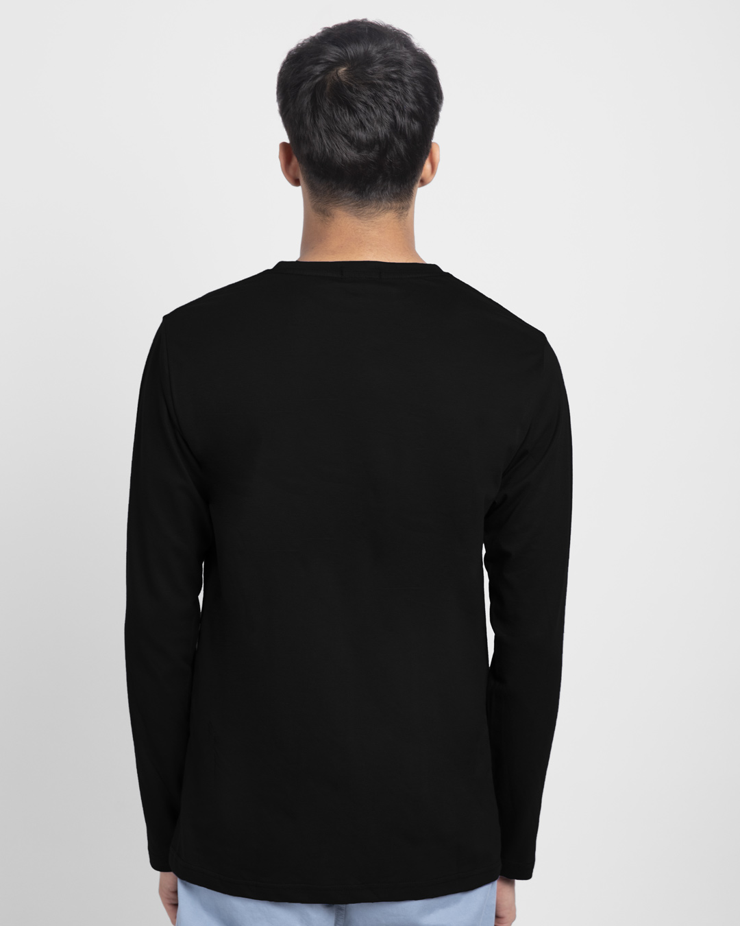 Shop Naasto And Chill Full Sleeve T-Shirt Black-Back
