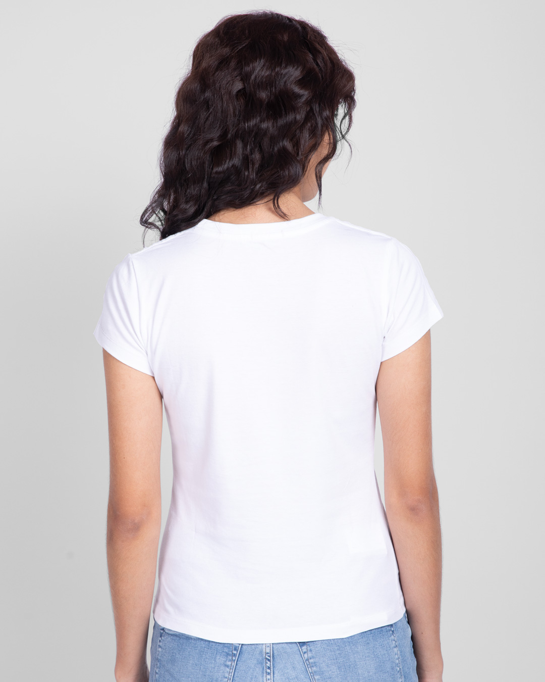 Shop Nakhre always On Women's Printed White T-shirt-Back