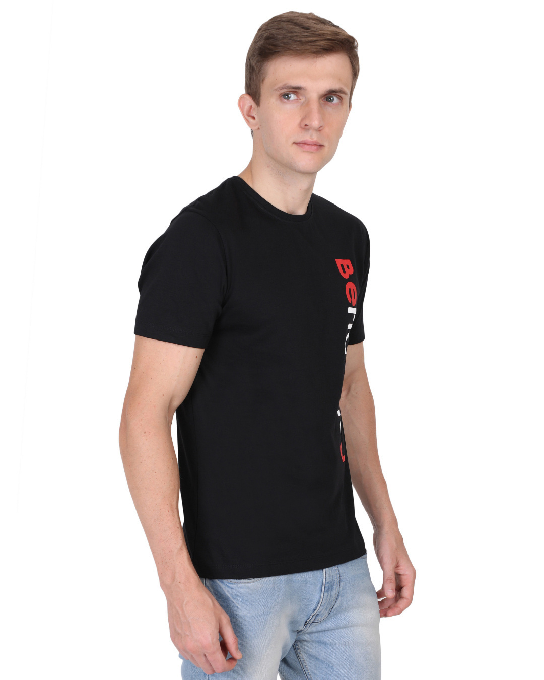 Shop Men's Black Bengaluru Typography Cotton T-shirt-Back