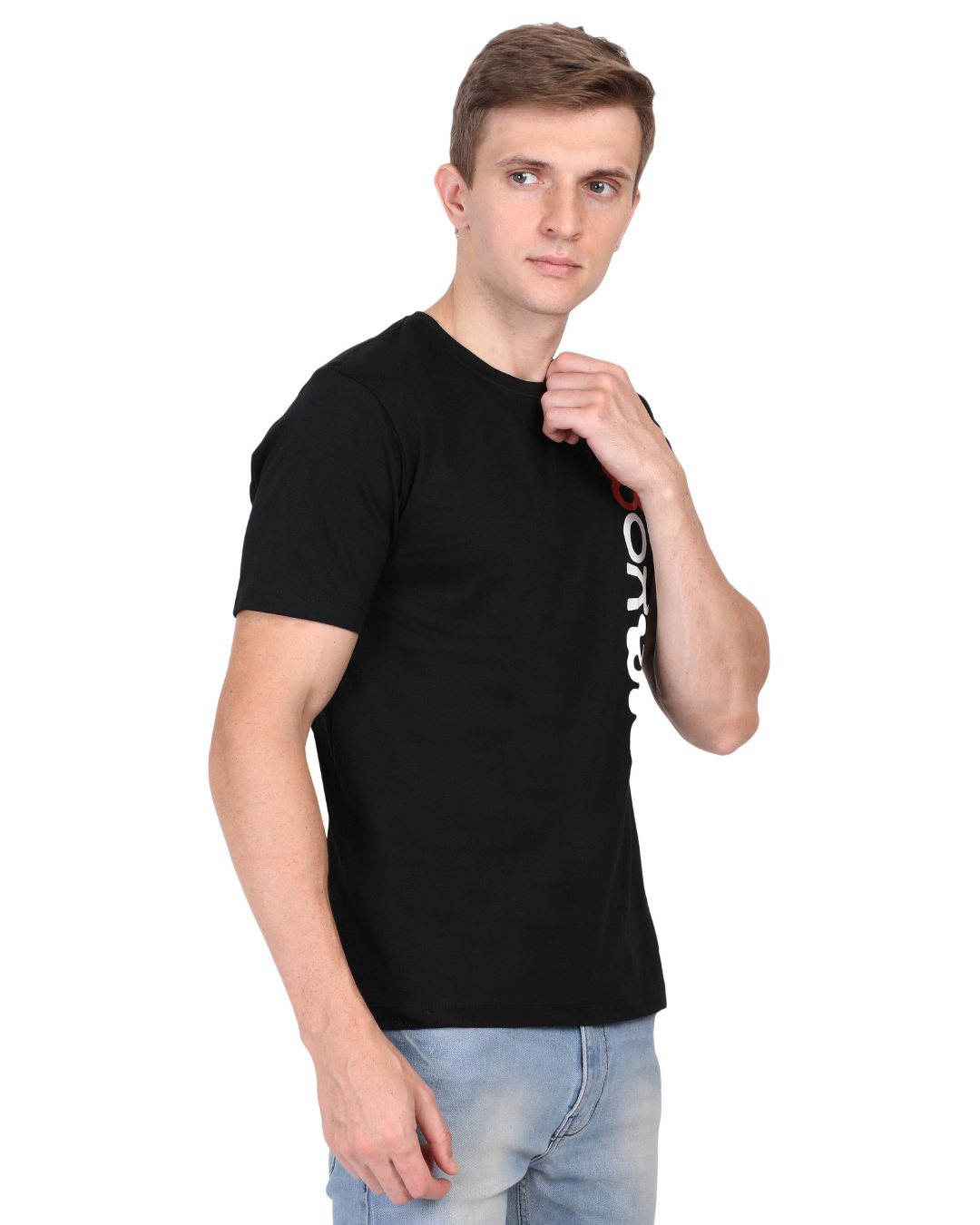 Shop Unisex Black Bengaluru Logo Kannada Print Cotton T-shirt-Back