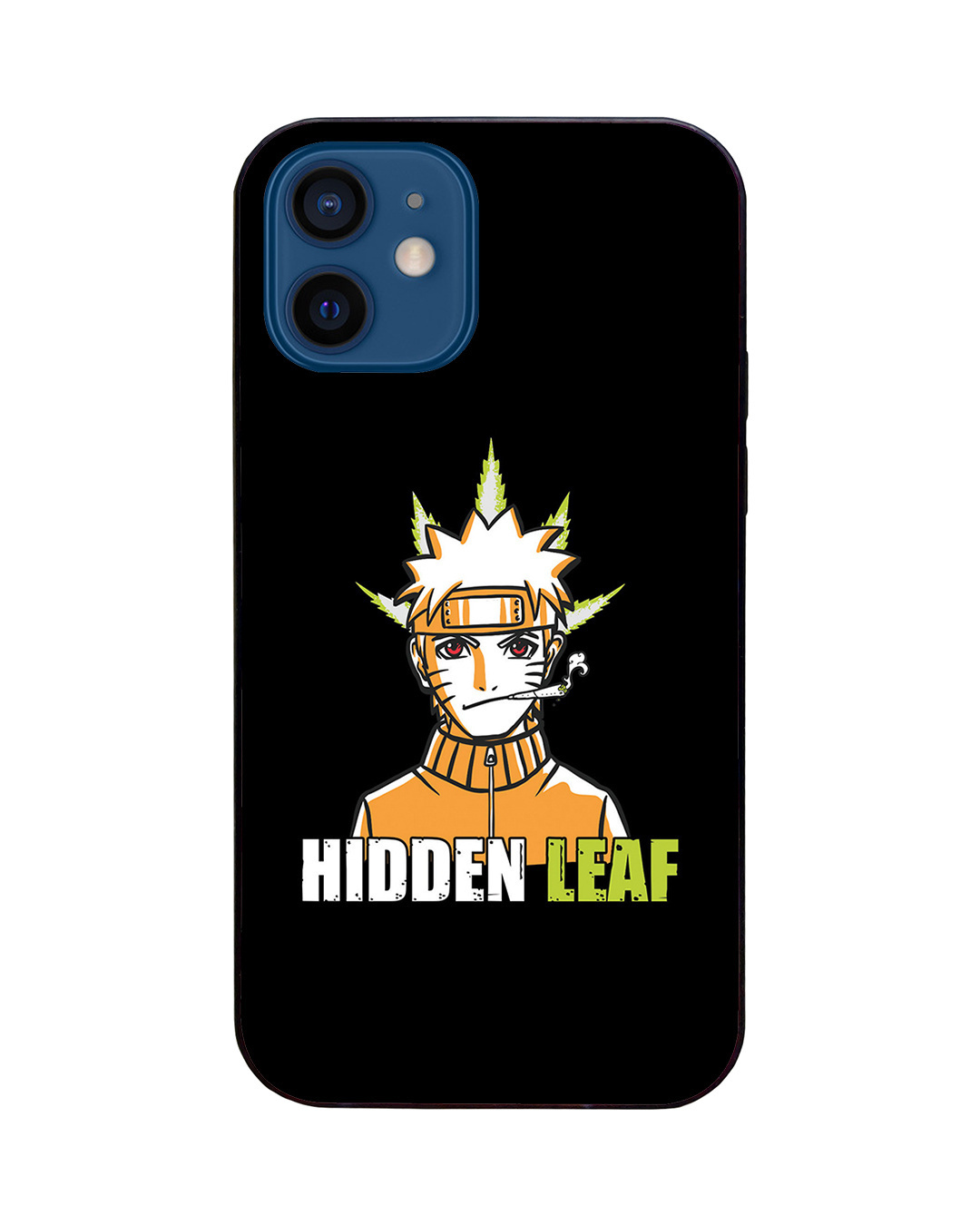 Shop Naruto Hidden Leaf LED Cover for iPhone 12 Mini-Back