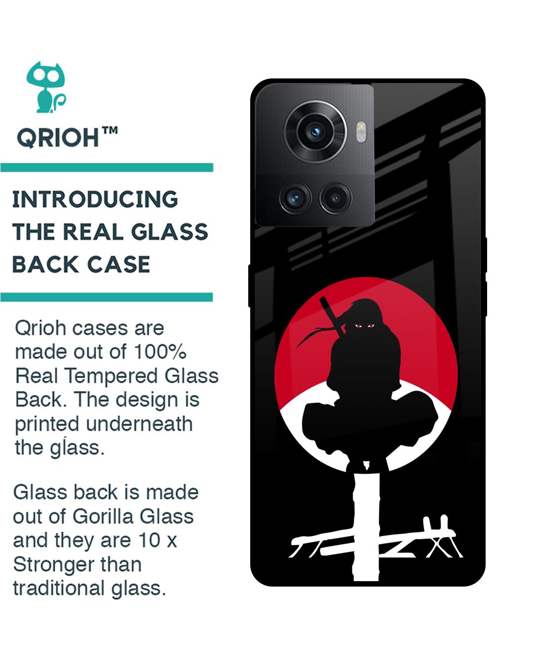 Shop Naruto Illustration Premium Glass Case for Oneplus 10R 5G (Shock Proof,Scratch Resistant)-Back