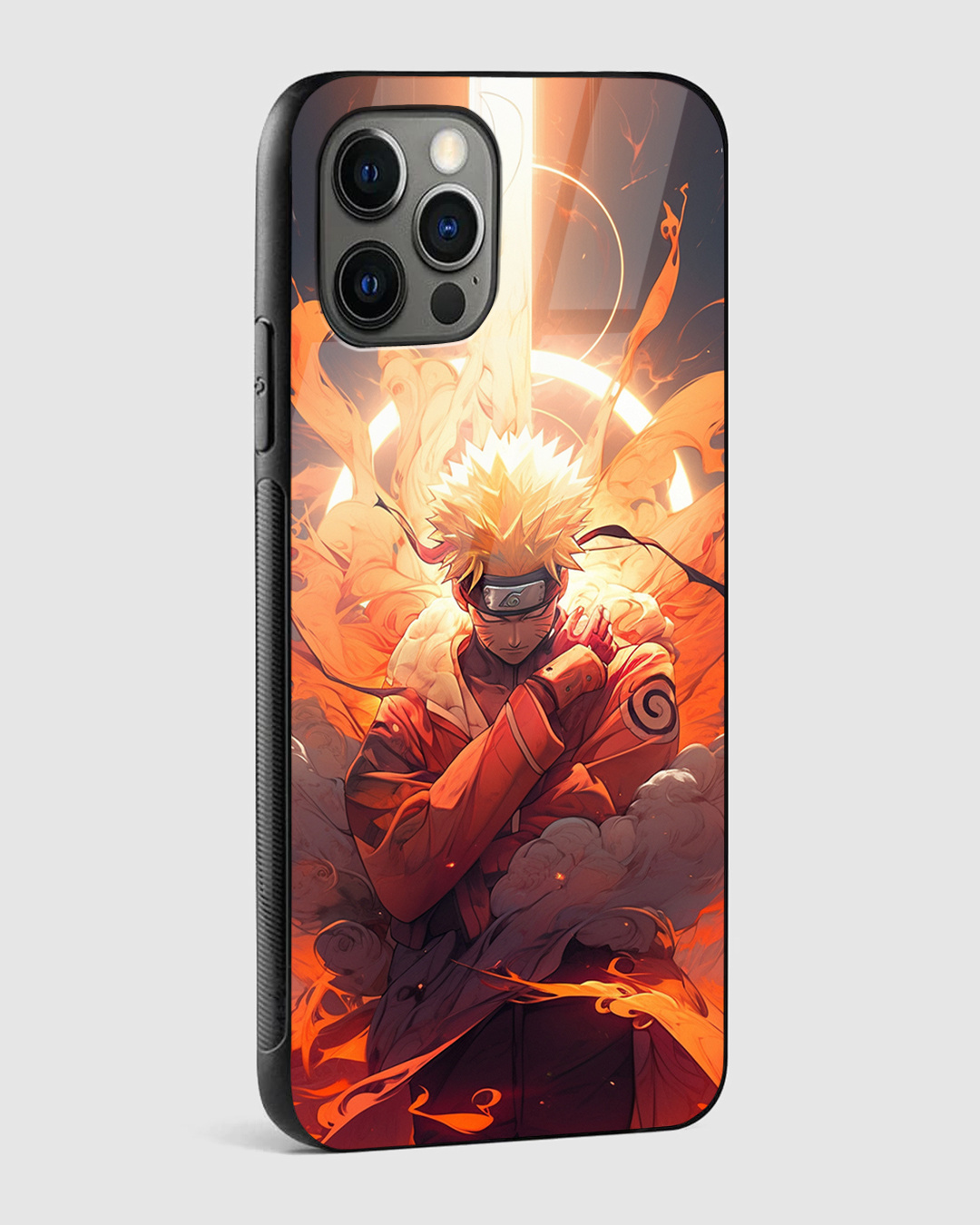 Shop Naruto Premium Glass Case for Apple iPhone 14 Pro-Back