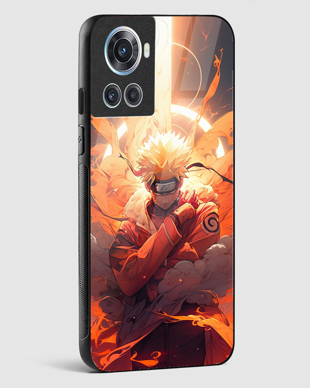 Shop Naruto Premium Glass Case for OnePlus 10R 5G-Back