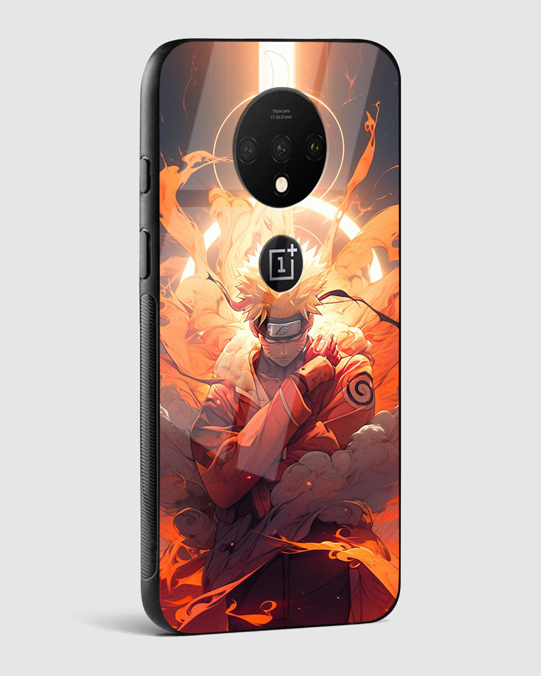 Shop Naruto Premium Glass Case for OnePlus 7T-Back