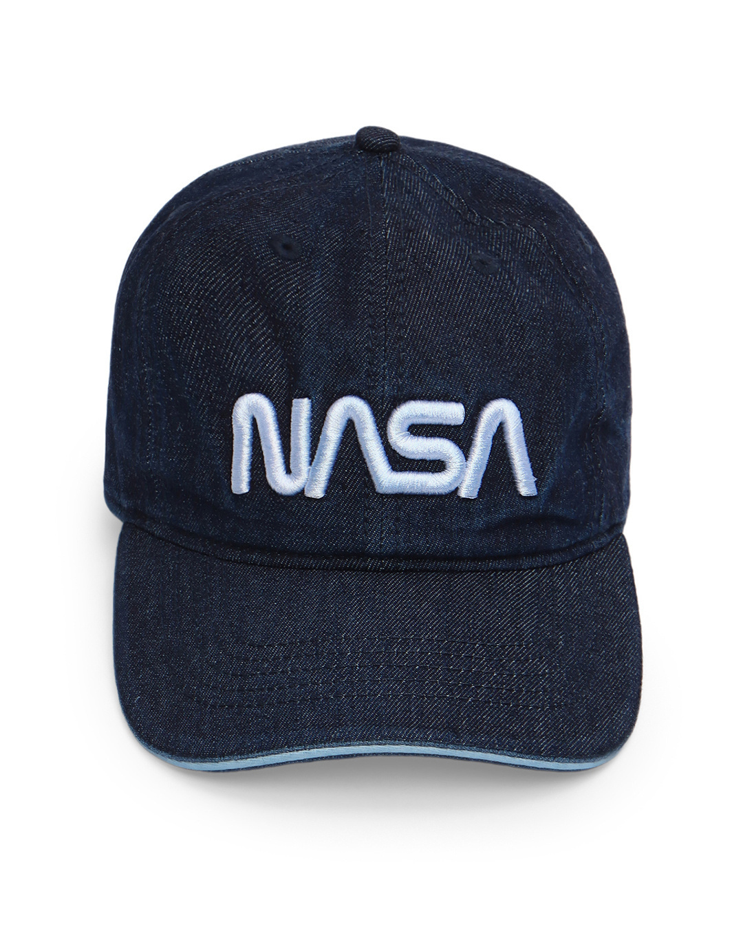Shop Unisex Blue NASA Insignia Baseball Cap-Back