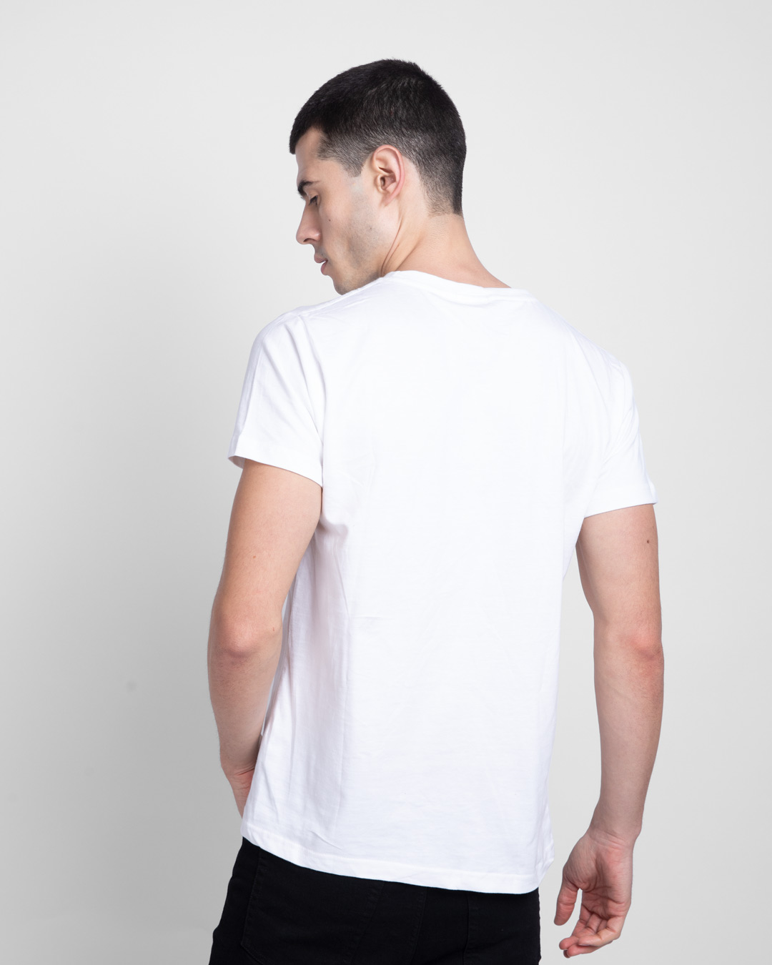 Buy Nashe Si Chadh Gayi Half Sleeve T-Shirt for Men white Online at ...