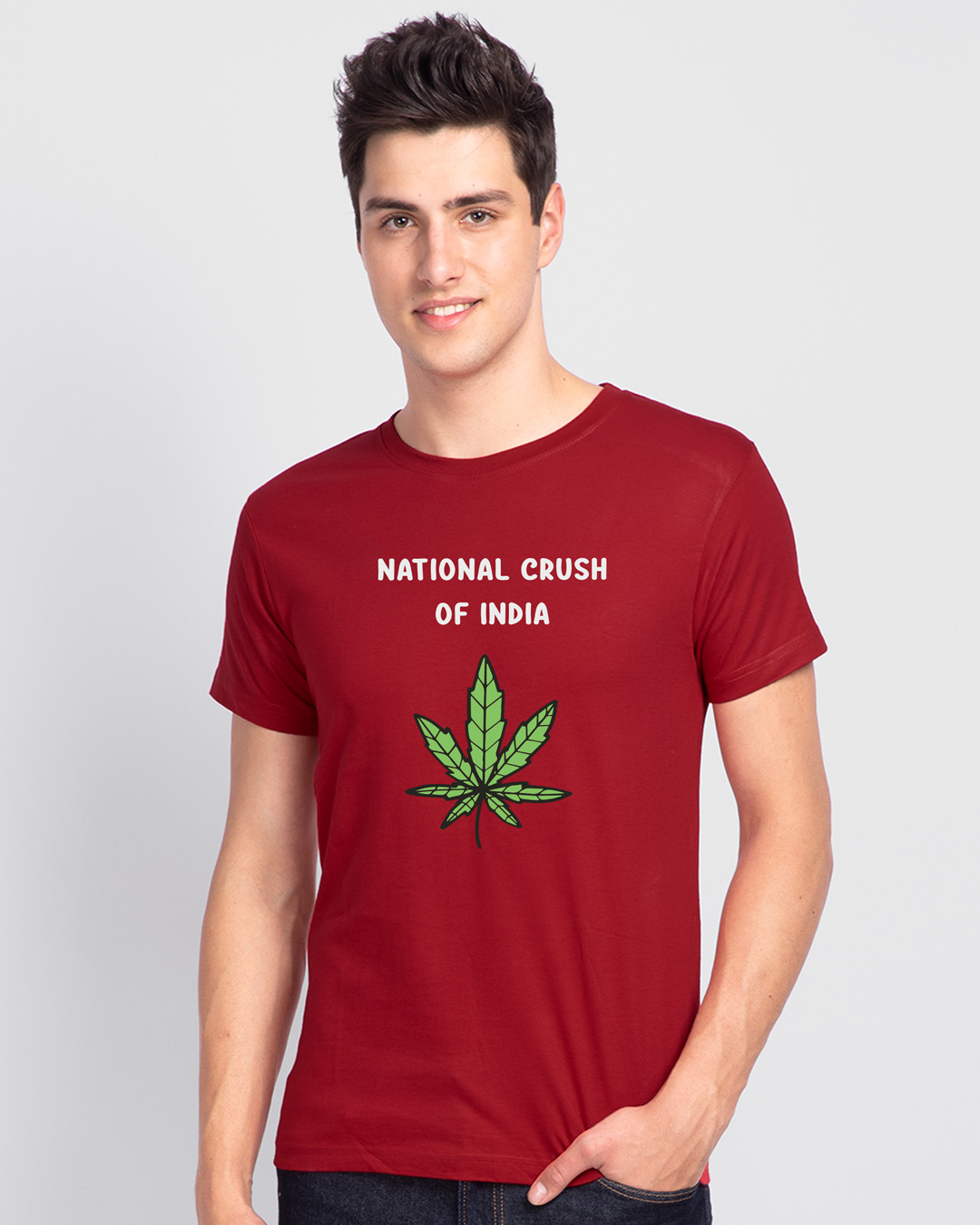 Shop National Crush 2.0 Men's T-shirt-Back
