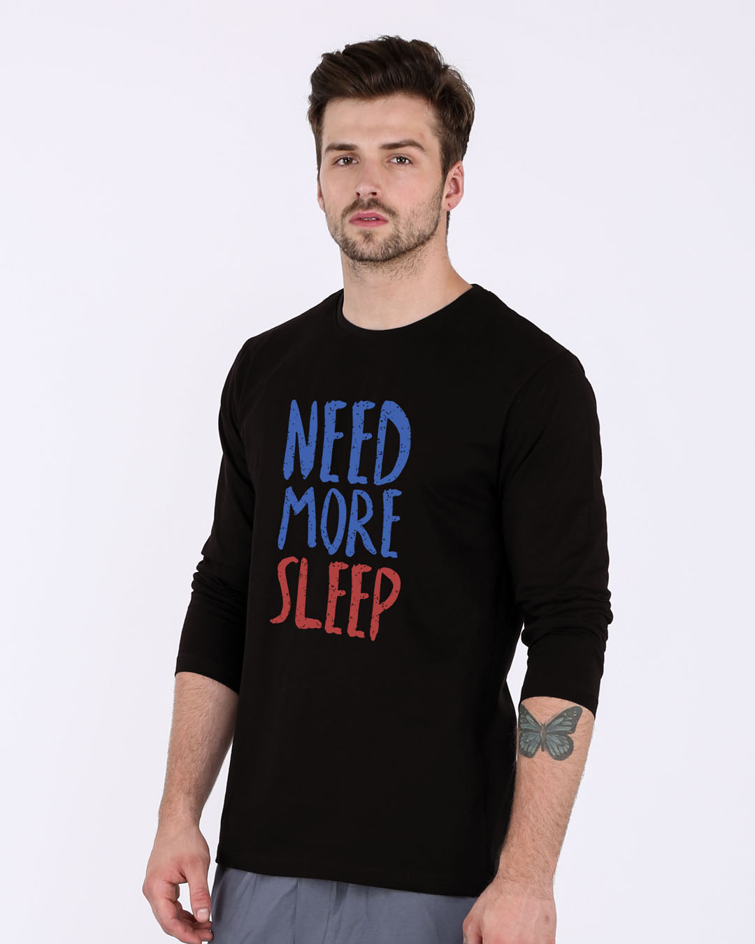 Shop Need Sleep Full Sleeve T-Shirt-Back