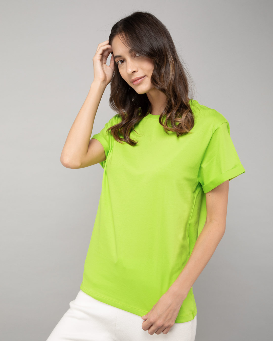 neon green t shirt womens